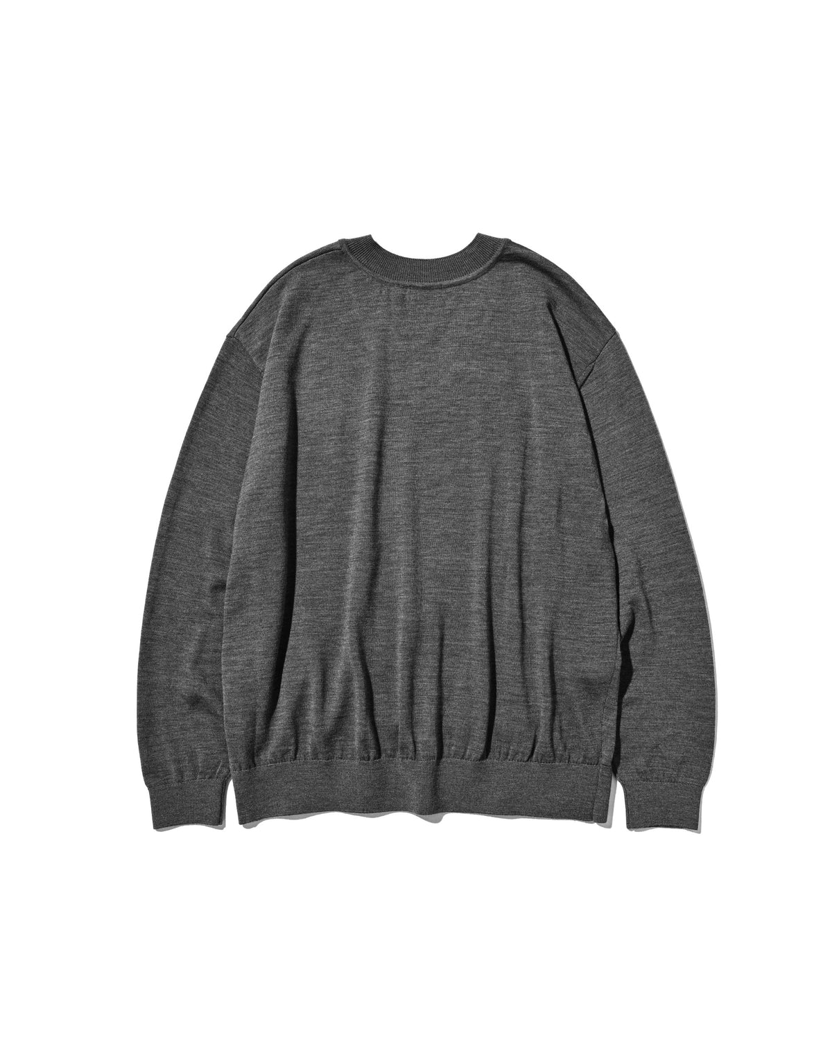 【10.31 SAT 20:00- IN STOCK】 12G WOOL V-NECK KNIT PULLOVER (GRAY)
