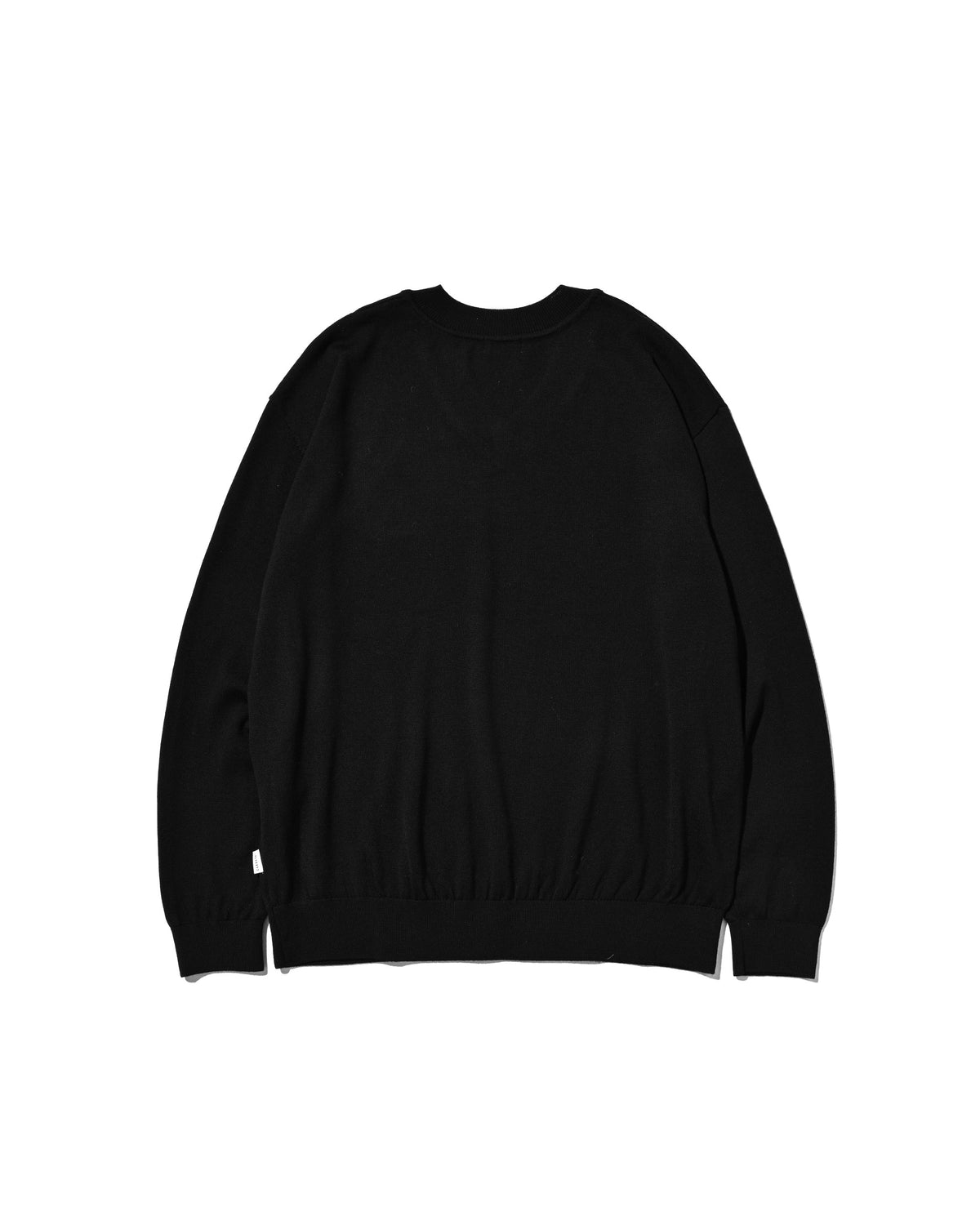 【10.31 SAT 20:00- IN STOCK】 12G WOOL V-NECK KNIT PULLOVER (BLACK)