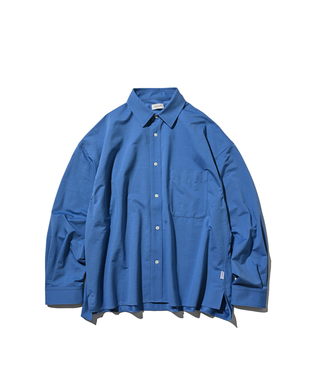 【10.14 WED 20:00- IN STOCK】 46G KNIT EVERYDAY BOX L/S SHIRT (SAX BLUE)