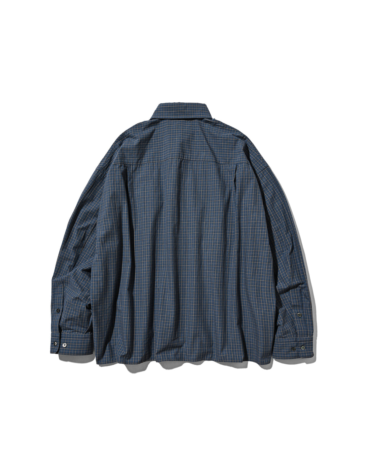 【10.14 WED 20:00- IN STOCK】 MINI CHECK EVERYDAY BOX FIT L/S SHIRT (BLUE MINI CHECK)