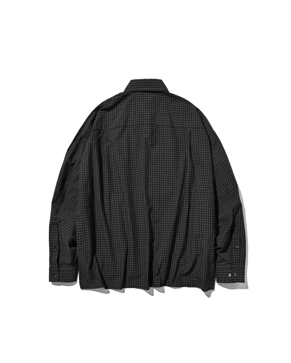 【10.14 WED 20:00- IN STOCK】 MINI CHECK EVERYDAY BOX FIT L/S SHIRT (BLACK MINI CHECK)