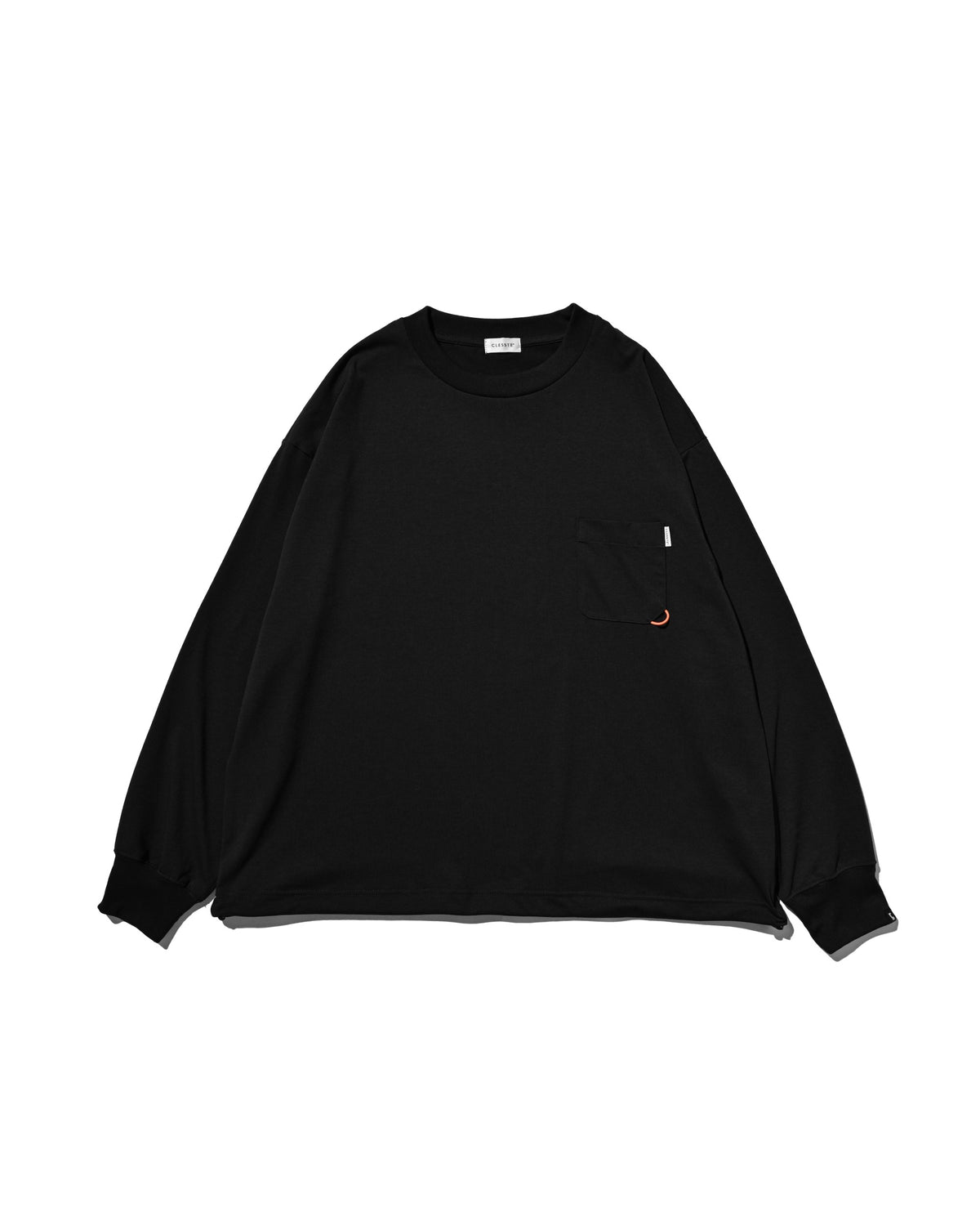 【10.17 SAT 20:00- IN STOCK】 TECH POCKET L/S T-SHIRT (BLACK)