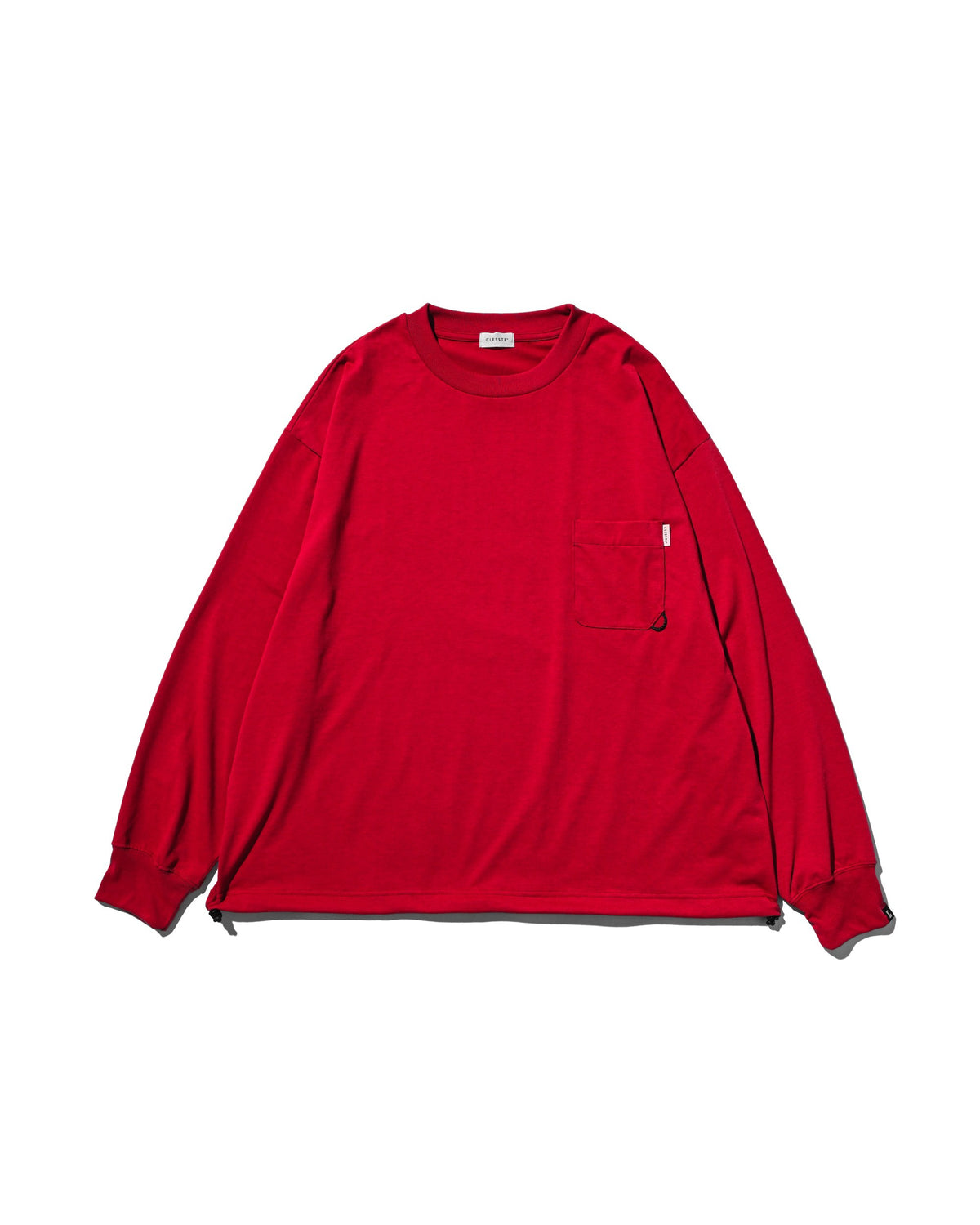 【10.17 SAT 20:00- IN STOCK】 TECH POCKET L/S T-SHIRT (RED)