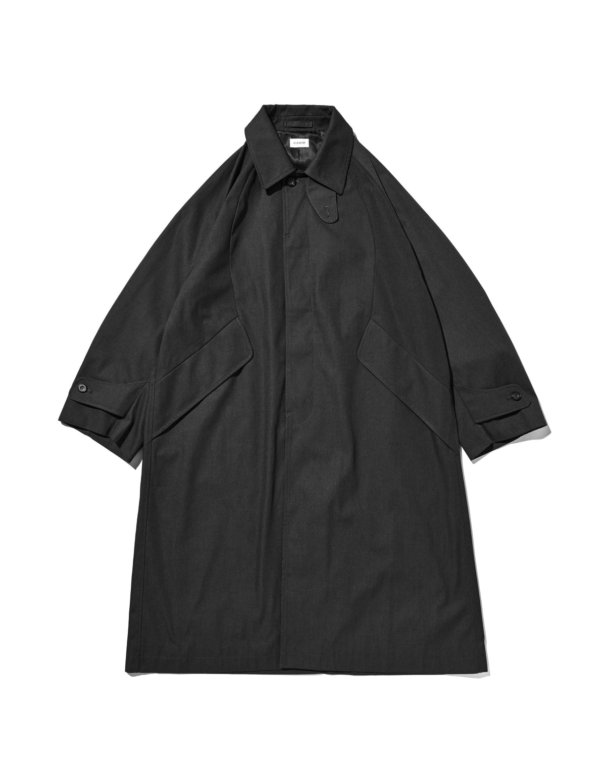 【10.31 SAT 20:00- IN STOCK】 T/C GABARDINE CITY BALMACAAN COAT (CHARCOAL)