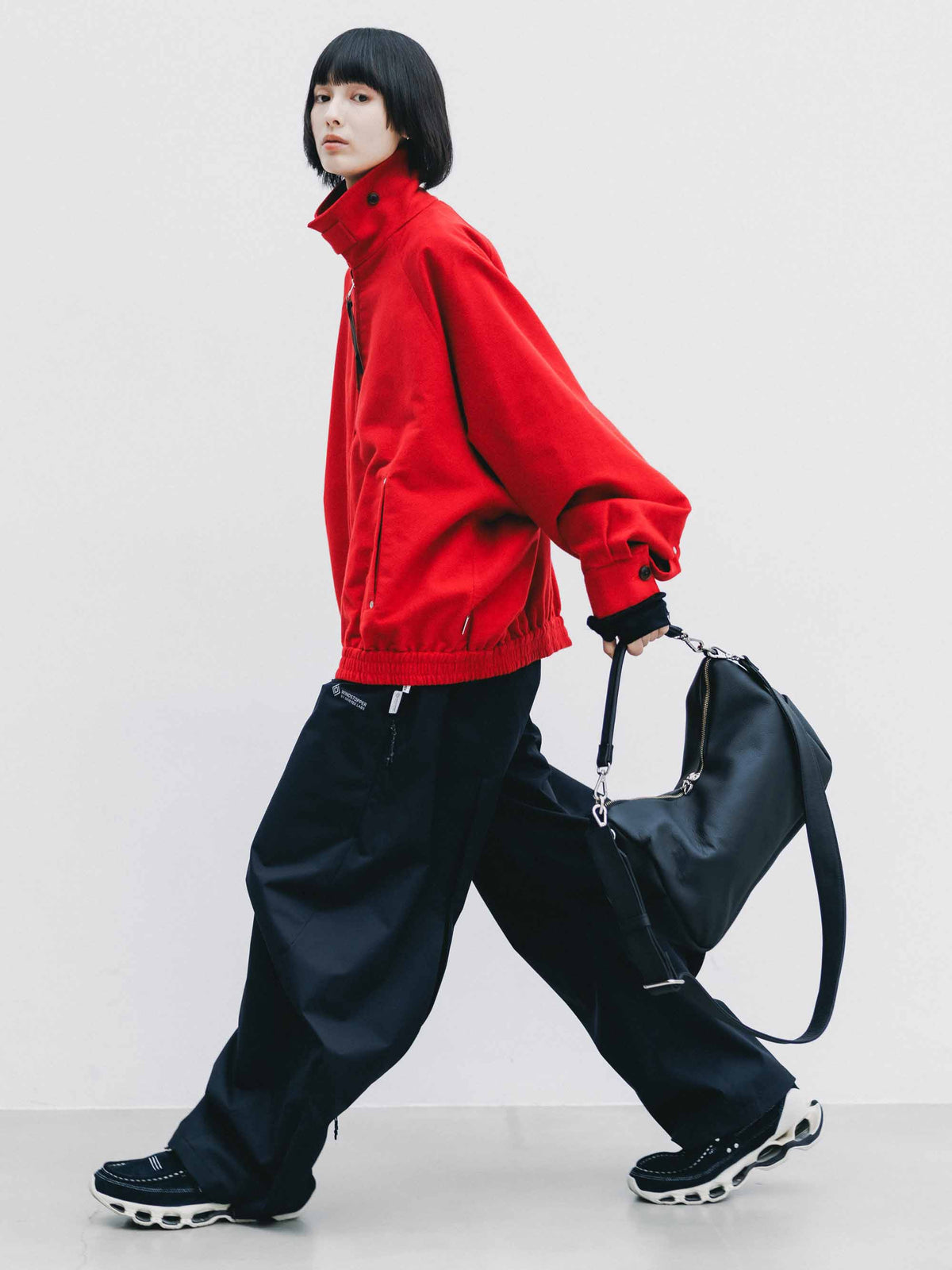 【9.30 WED 20:00- IN STOCK】GRAIN LEATHER DAYOFF BAG (BLACK)