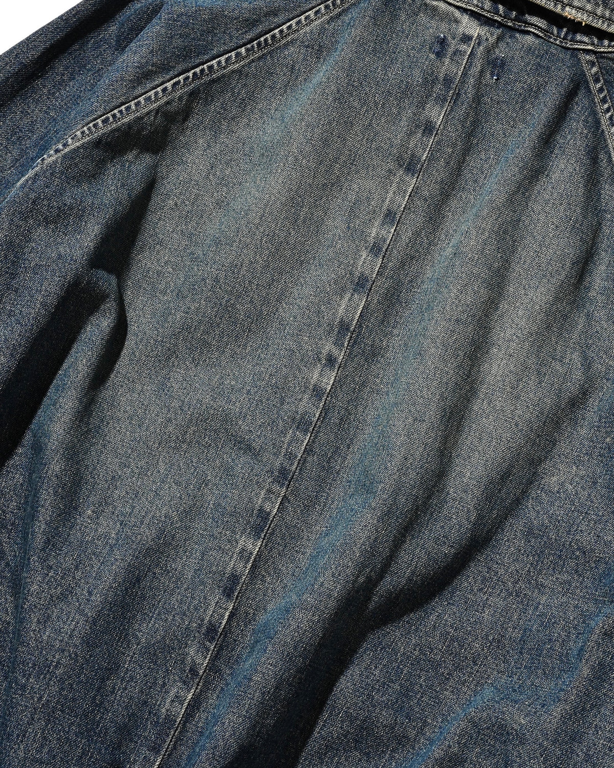 VINTAGE DYED SELVEDGE DENIM CITY UTILITY JACKET (VINTAGE INDIGO)
