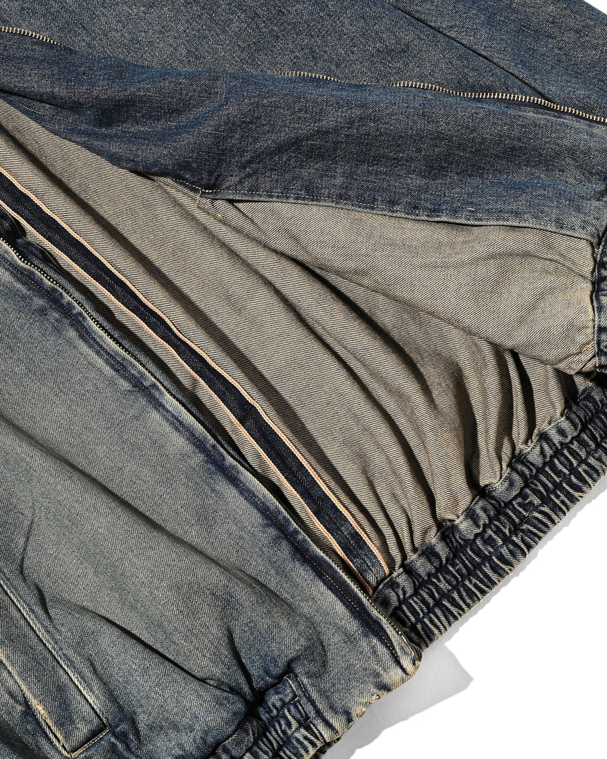 VINTAGE DYED SELVEDGE DENIM CITY UTILITY JACKET (VINTAGE INDIGO)