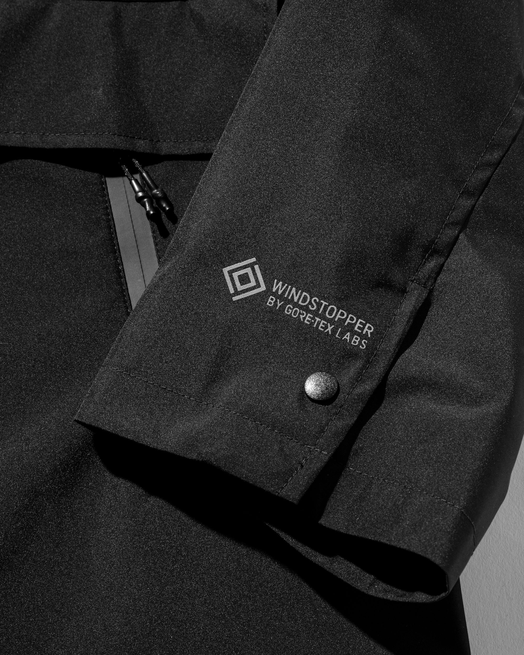 【9.3 WED 20:00- IN STOCK】+phenix WINDSTOPPER® by GORE-TEX LABS ACTIVE CITY STORAGE JACKET (BLACK)