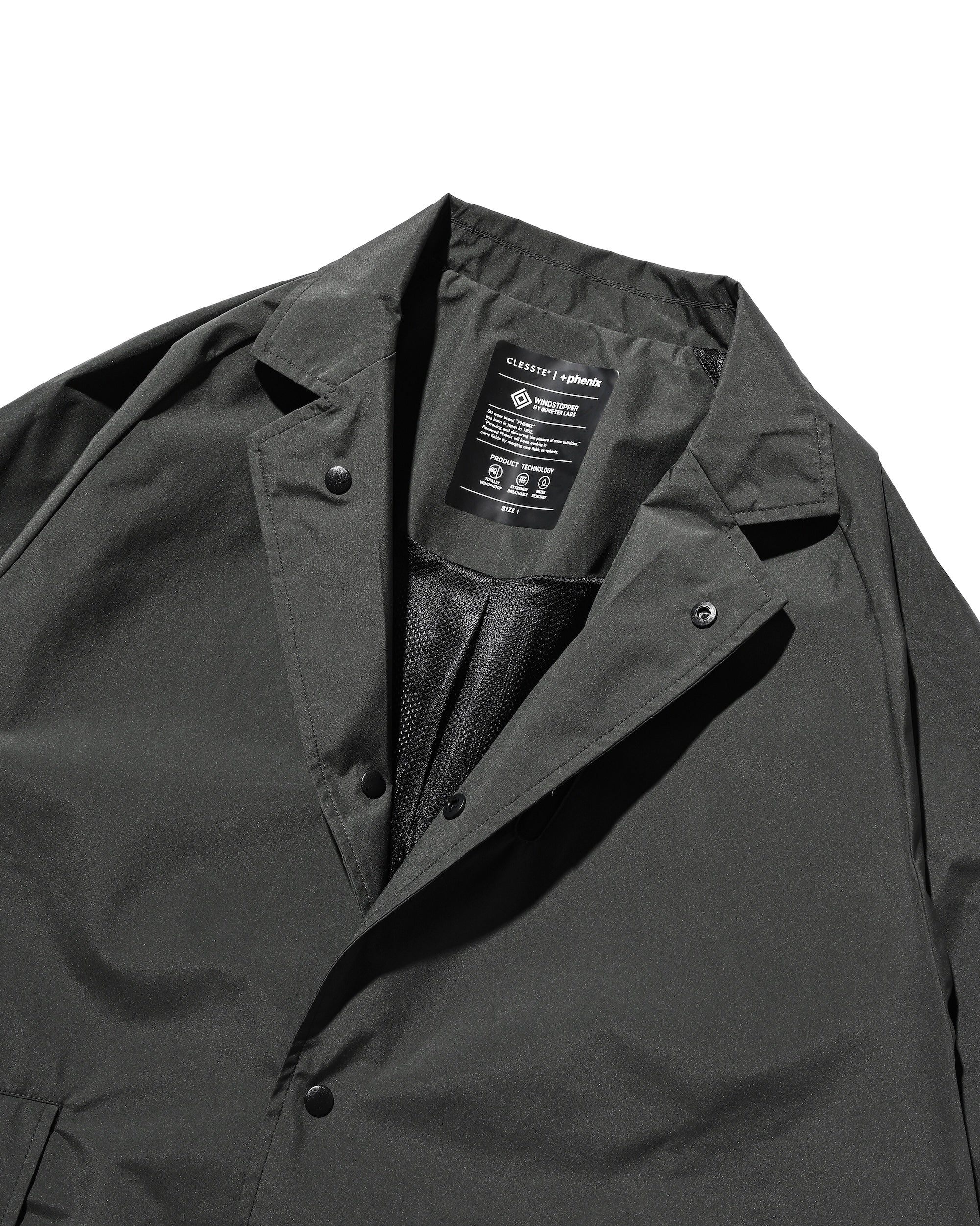 【9.3 WED 20:00- IN STOCK】+phenix WINDSTOPPER® by GORE-TEX LABS ACTIVE CITY STORAGE JACKET (ASPHALT GRAY)