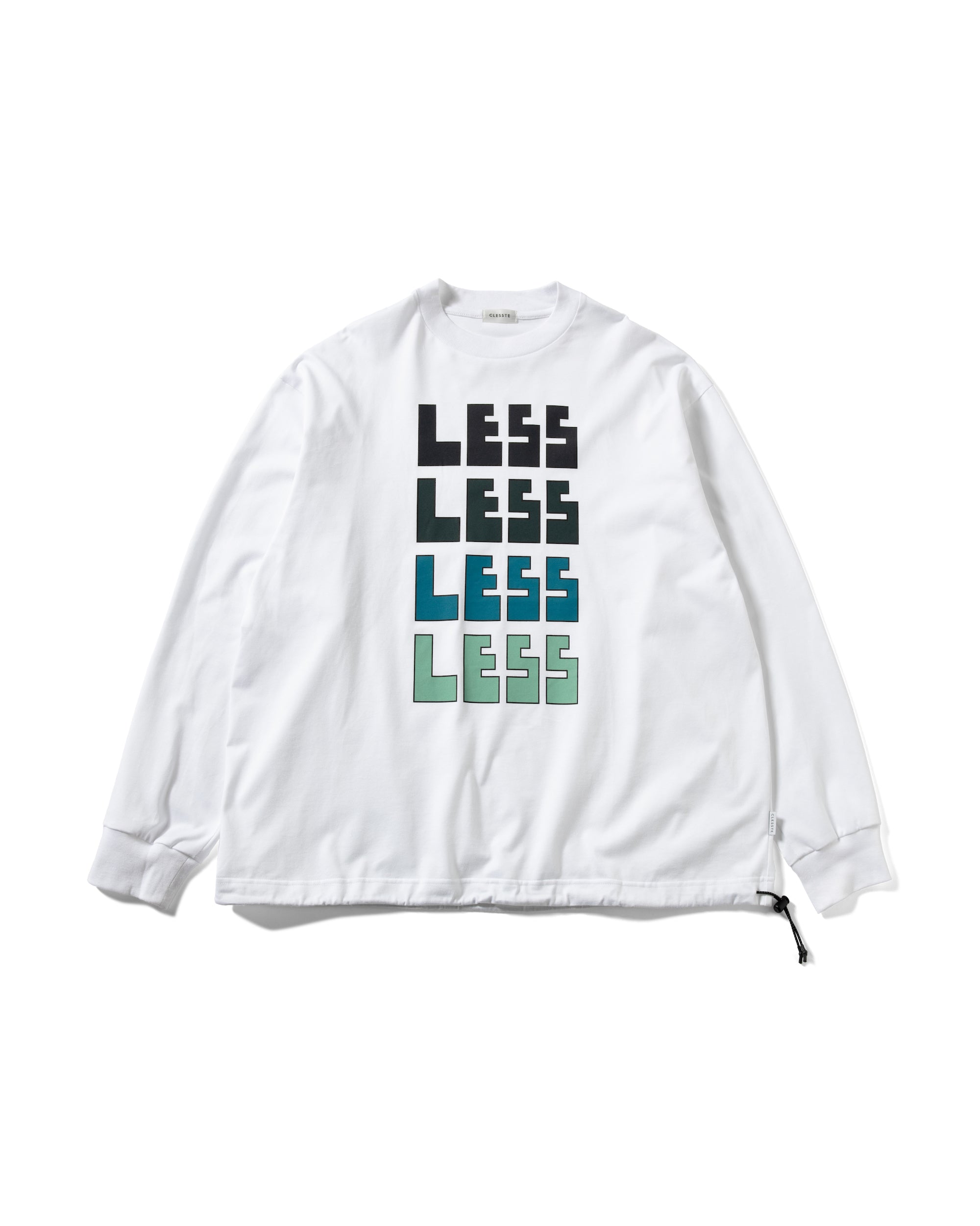 【4.17WED 20:00- IN STOCK】"LESS" MASSIVE L/S T-SHIRT WITH DRAWSTRINGS