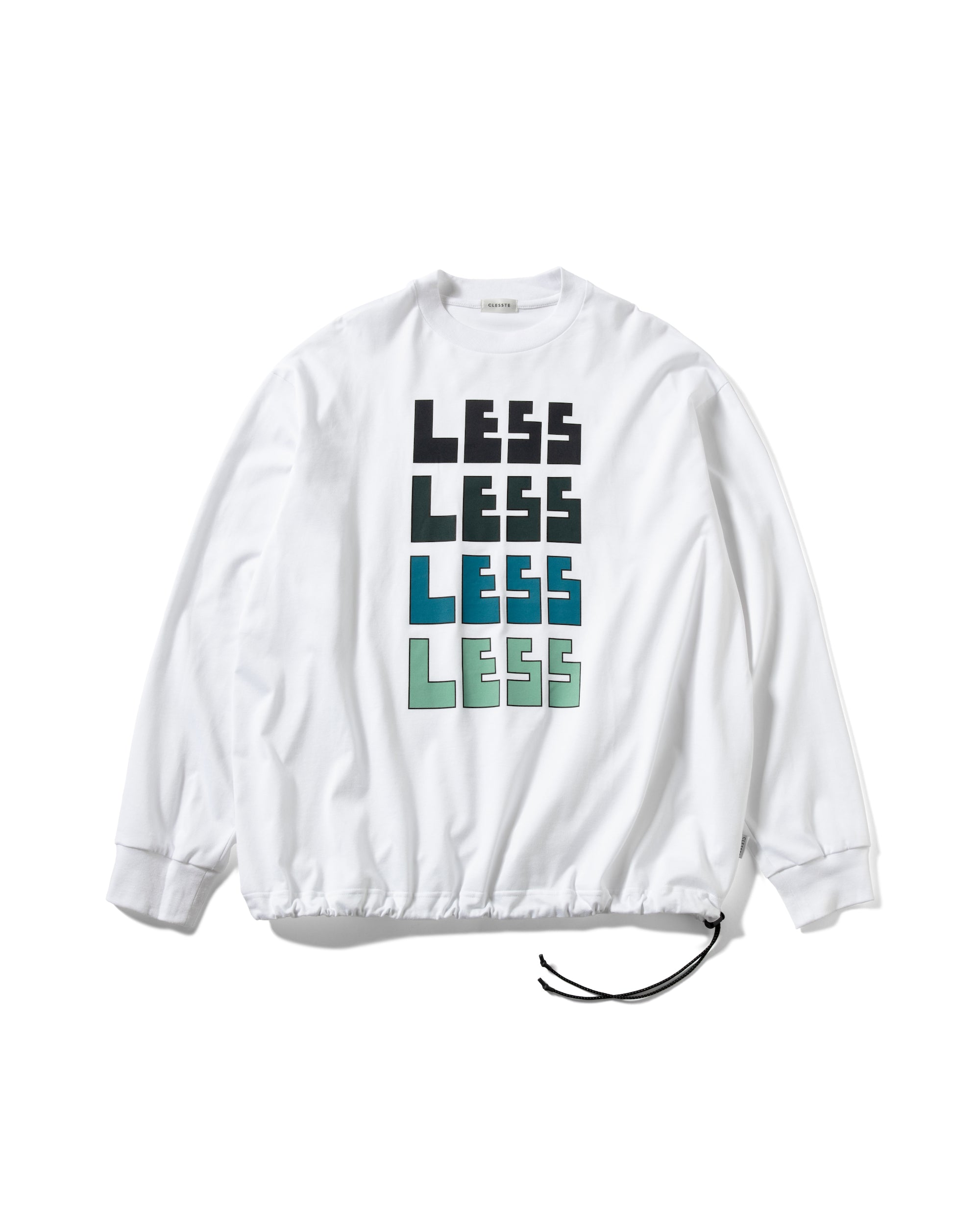 【4.17WED 20:00- IN STOCK】"LESS" MASSIVE L/S T-SHIRT WITH DRAWSTRINGS