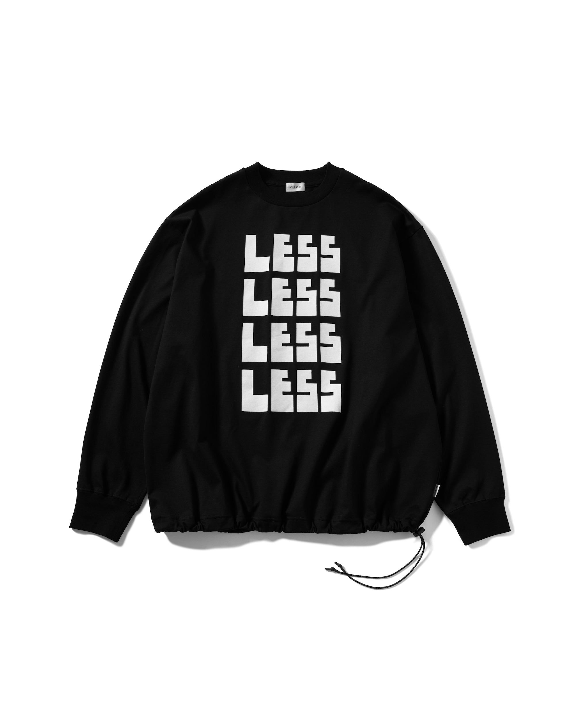 【4.17 WED 20:00- IN STOCK】"LESS" MASSIVE L/S T-SHIRT WITH DRAWSTRINGS