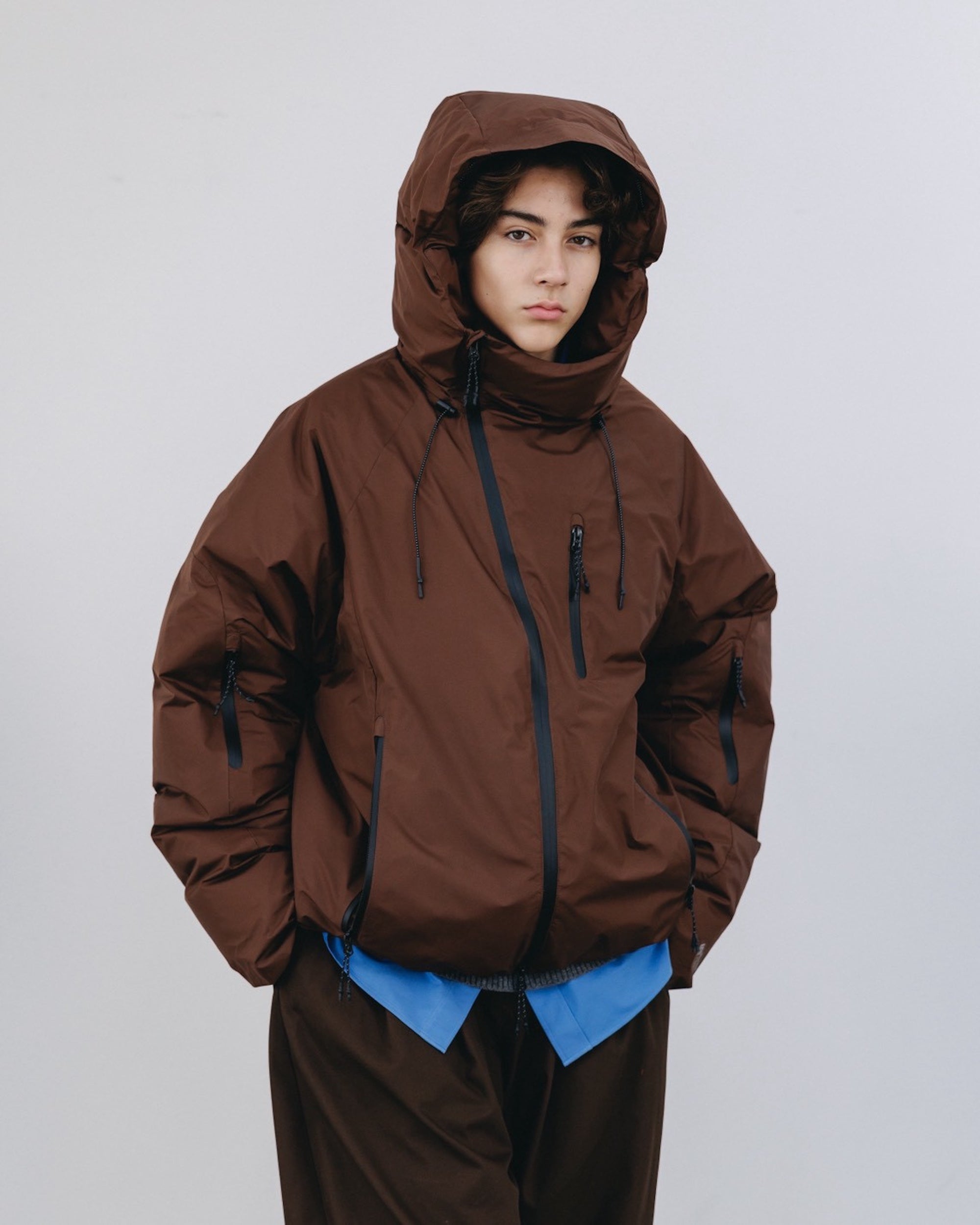 【12.20 SAT 20:00- IN STOCK】+phenix WINDSTOPPER® by GORE-TEX LABS CITY PUFFER JACKET (CHOCOLATE BROWN)