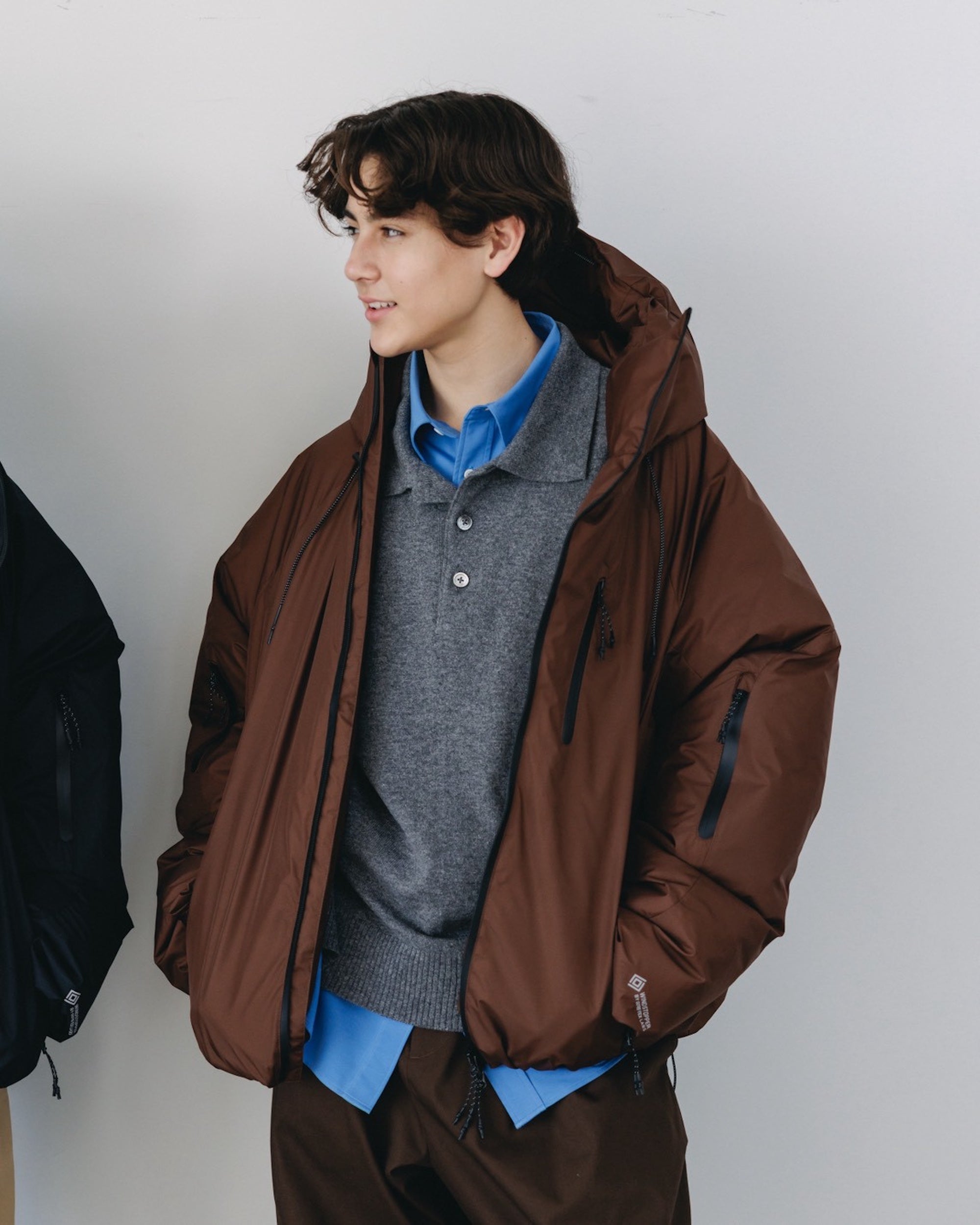 【12.20 SAT 20:00- IN STOCK】+phenix WINDSTOPPER® by GORE-TEX LABS CITY PUFFER JACKET (CHOCOLATE BROWN)