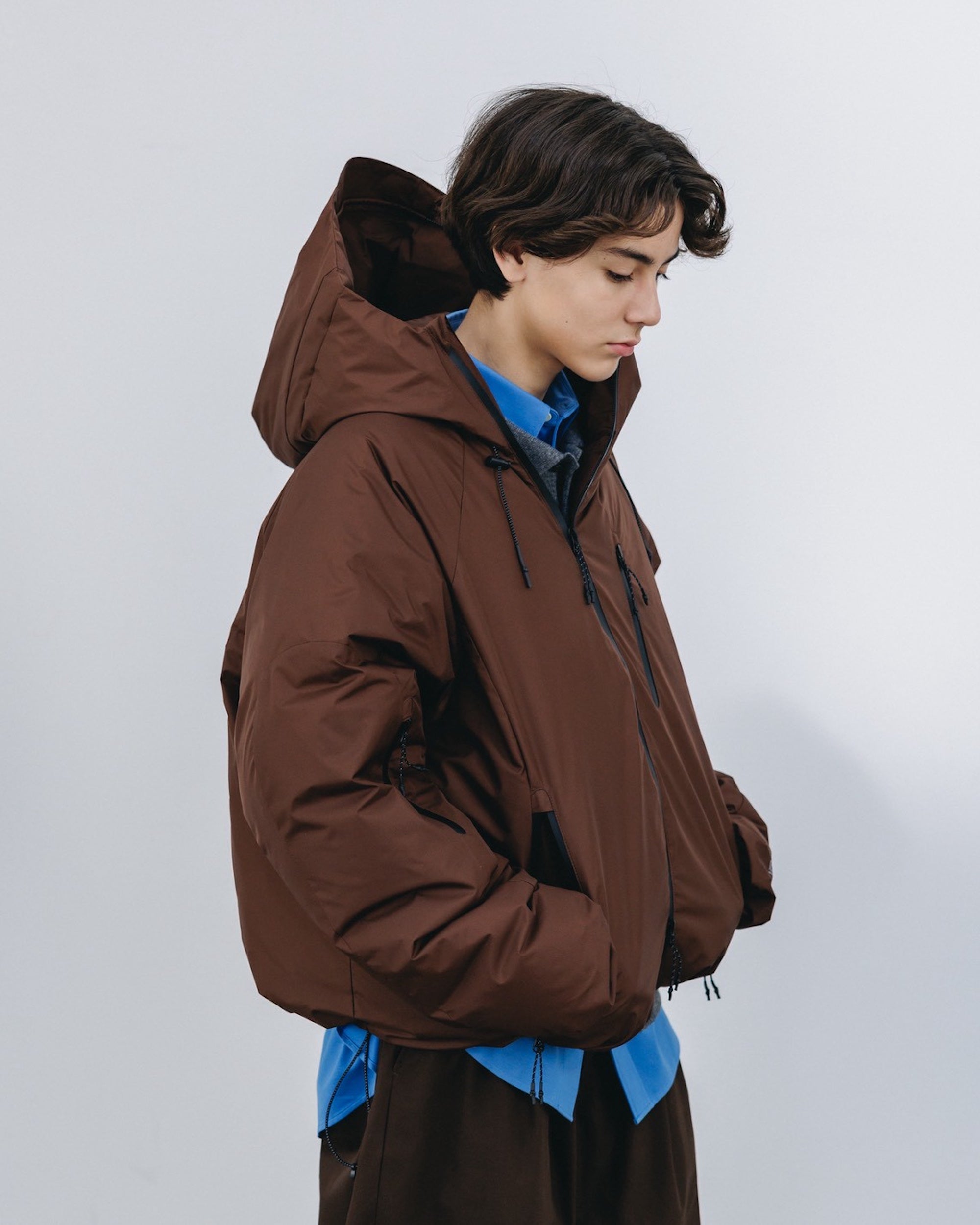 【12.20 SAT 20:00- IN STOCK】+phenix WINDSTOPPER® by GORE-TEX LABS CITY PUFFER JACKET (CHOCOLATE BROWN)