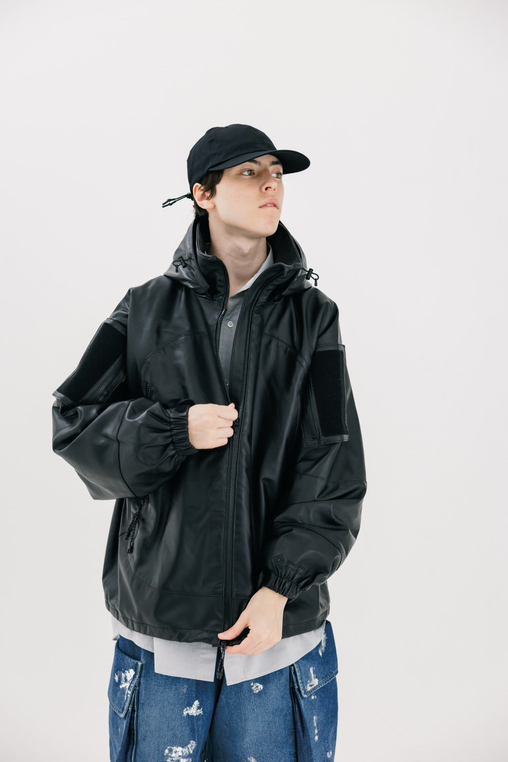 +phenix WINDSTOPPER® by GORE-TEX LABS LEATHER CITY MILITARY JACKET