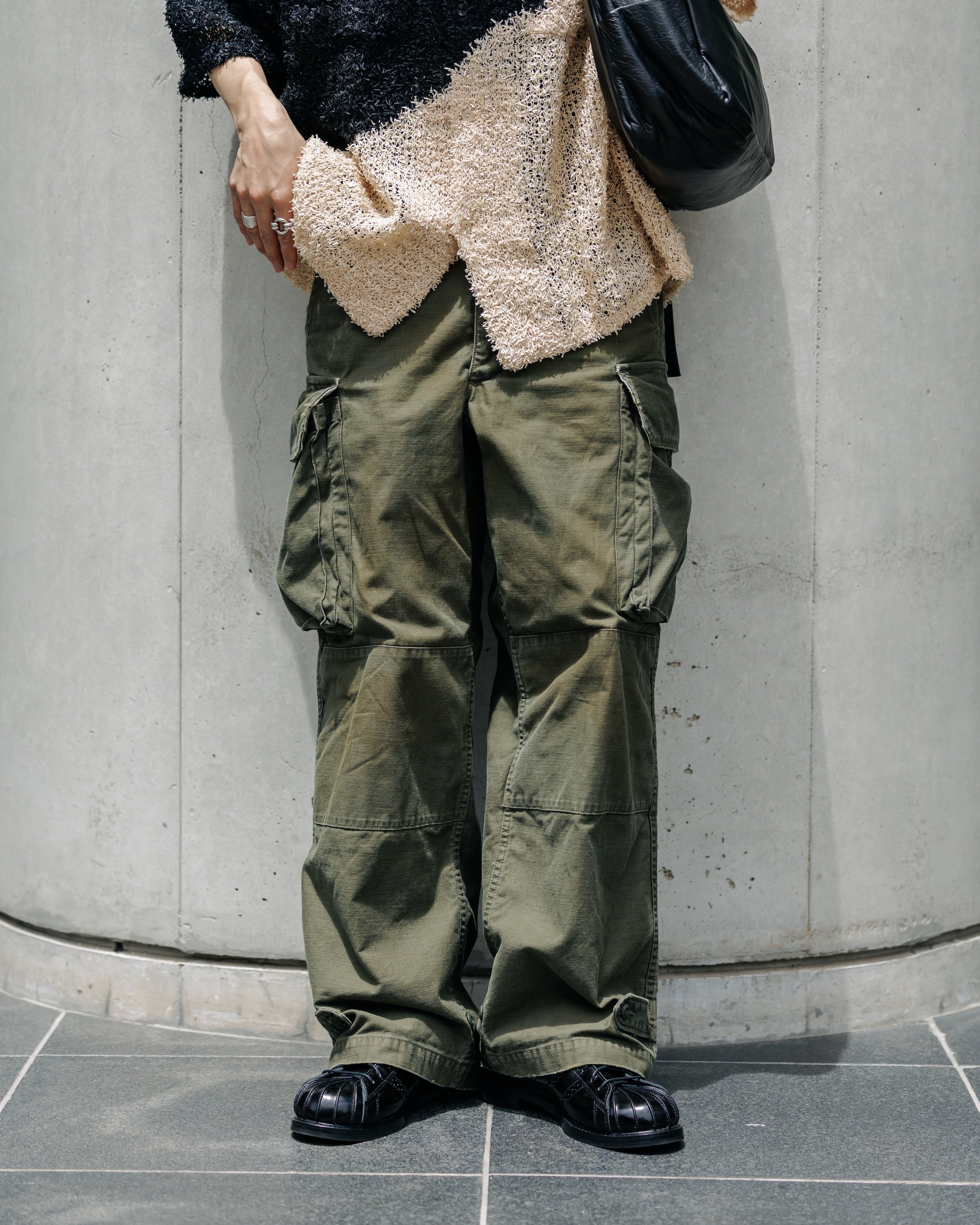 【6.18 WED 20:00- IN STOCK】VINTAGE EFFECT M47 PANTS (OLIVE)