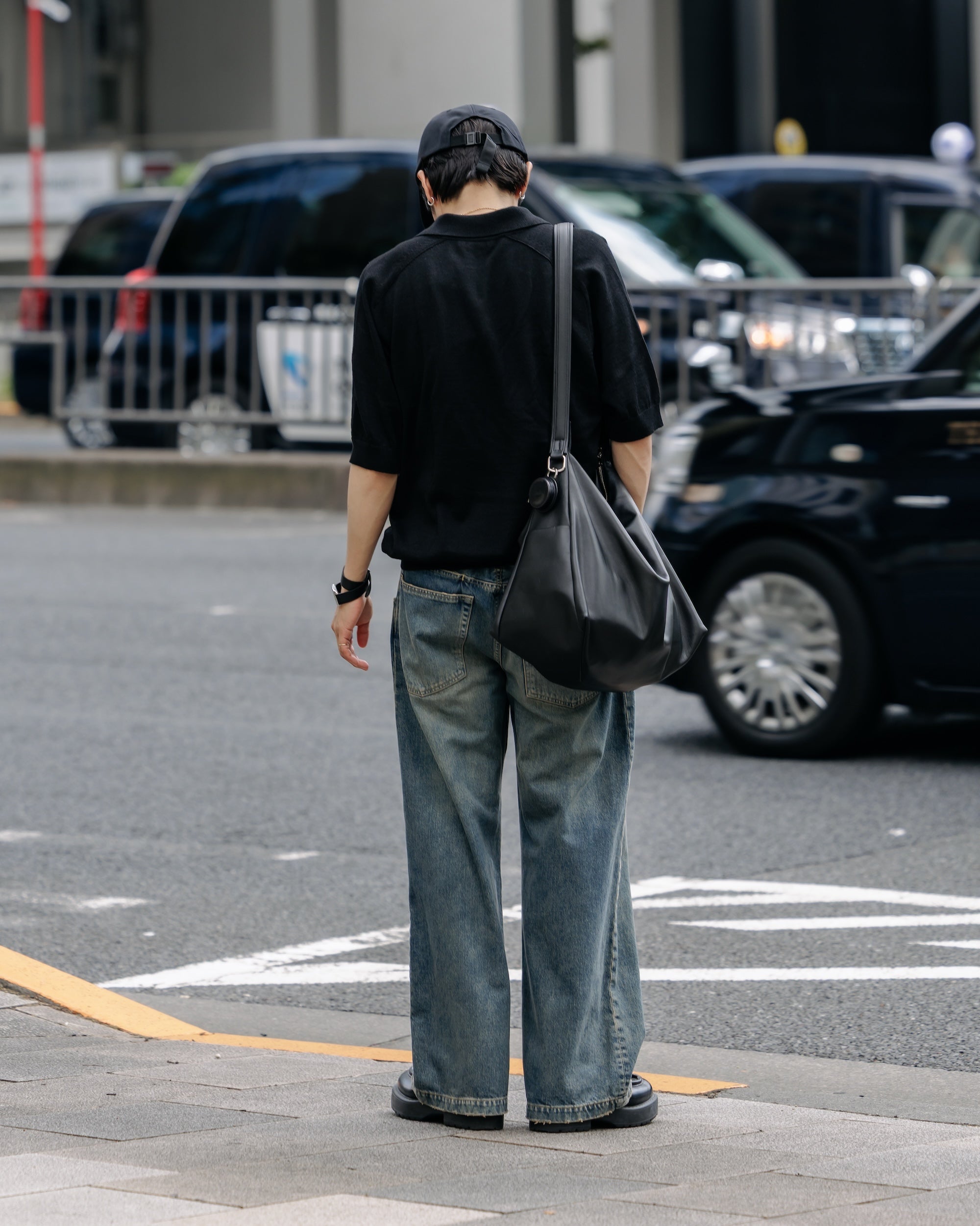 【8.30 SAT 20:00- IN STOCK】VINTAGE DYED SELVEDGE DENIM WIDE PANTS (VINTAGE INDIGO)