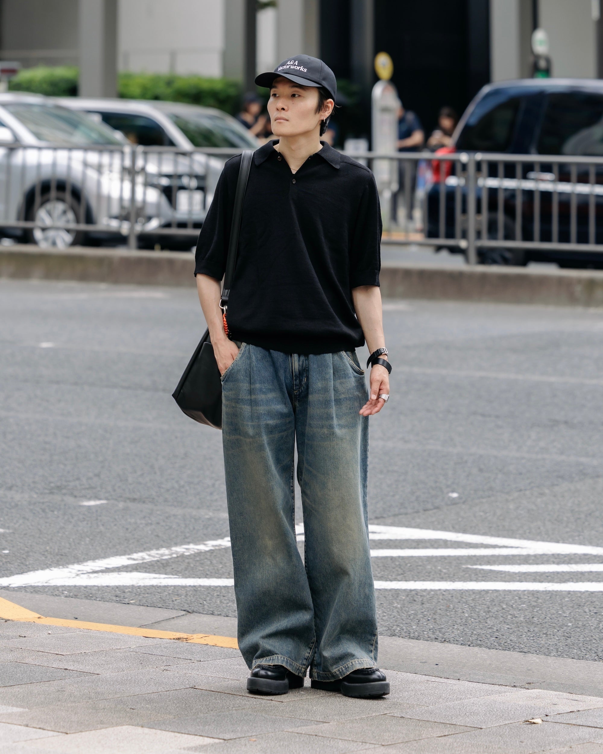 【8.30 SAT 20:00- IN STOCK】VINTAGE DYED SELVEDGE DENIM WIDE PANTS (VINTAGE INDIGO)