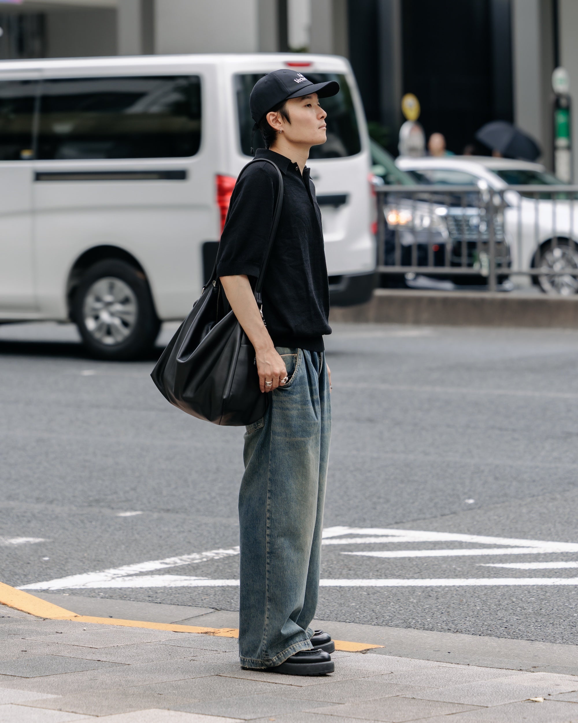 【8.30 SAT 20:00- IN STOCK】VINTAGE DYED SELVEDGE DENIM WIDE PANTS (VINTAGE INDIGO)