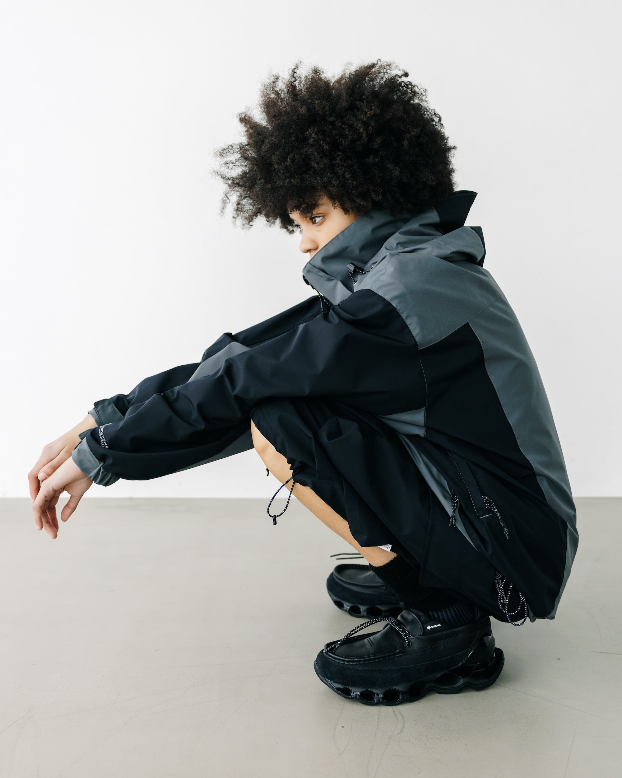 【9.3 WED 20:00- IN STOCK】+phenix WINDSTOPPER® by GORE-TEX LABS CITY MOUNTAIN PARKA (GRAPHAITE GRAY×BLACK)