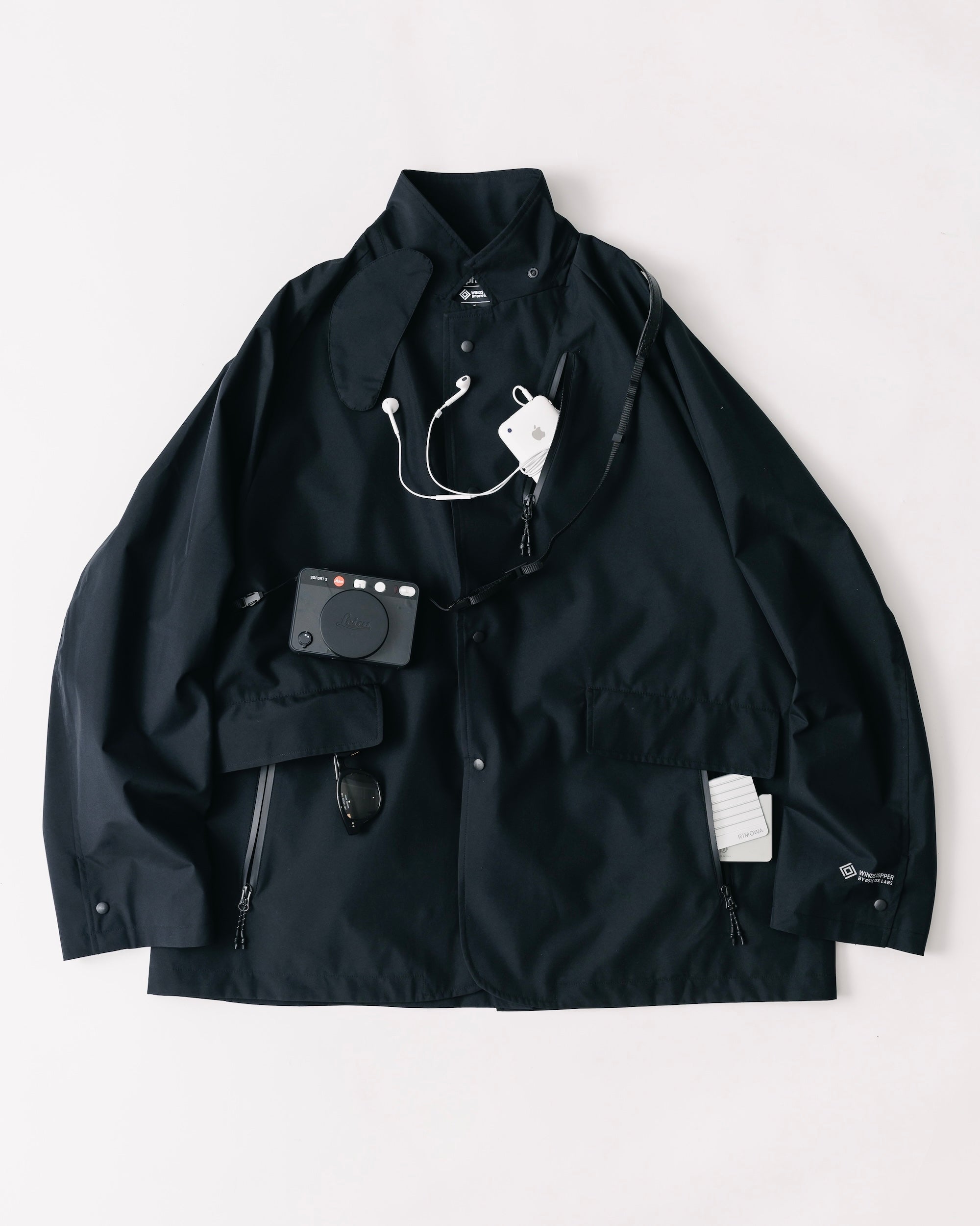 【9.3 WED 20:00- IN STOCK】+phenix WINDSTOPPER® by GORE-TEX LABS ACTIVE CITY STORAGE JACKET (BLACK)