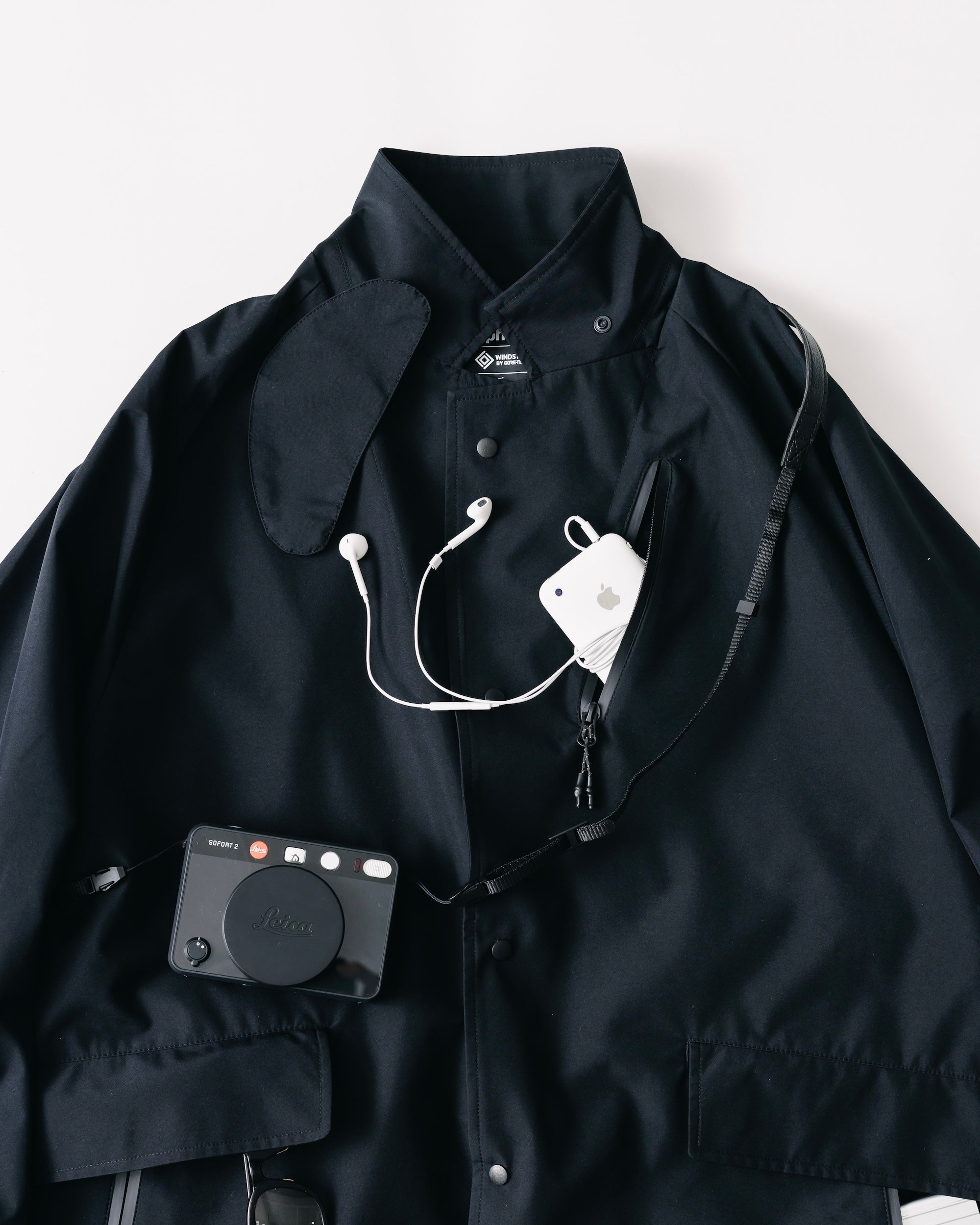 【9.3 WED 20:00- IN STOCK】+phenix WINDSTOPPER® by GORE-TEX LABS ACTIVE CITY STORAGE JACKET (BLACK)