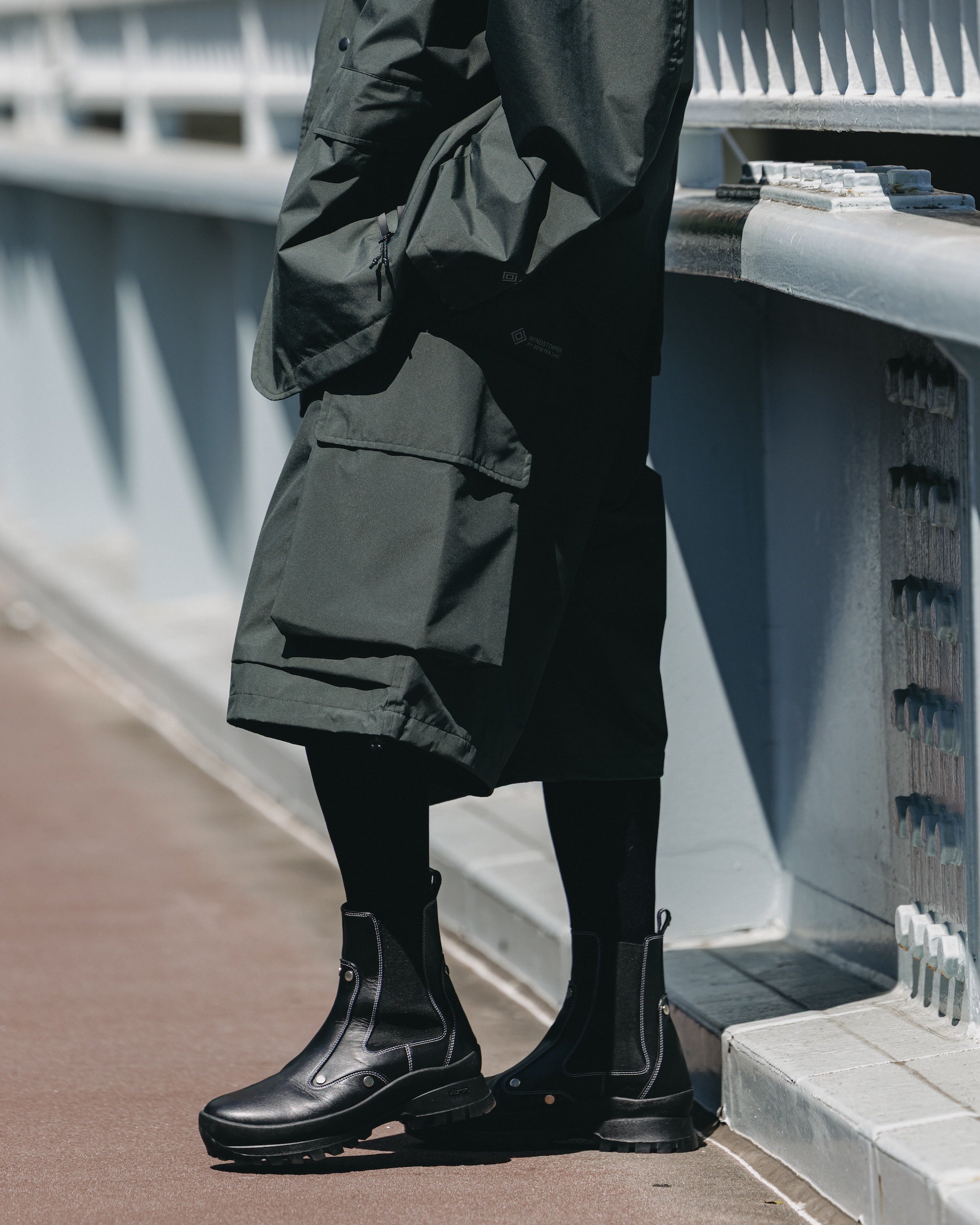 +phenix WINDSTOPPER® by GORE-TEX LABS CITY MILITARY HALF PANTS 001 (ASPHALT GRAY)