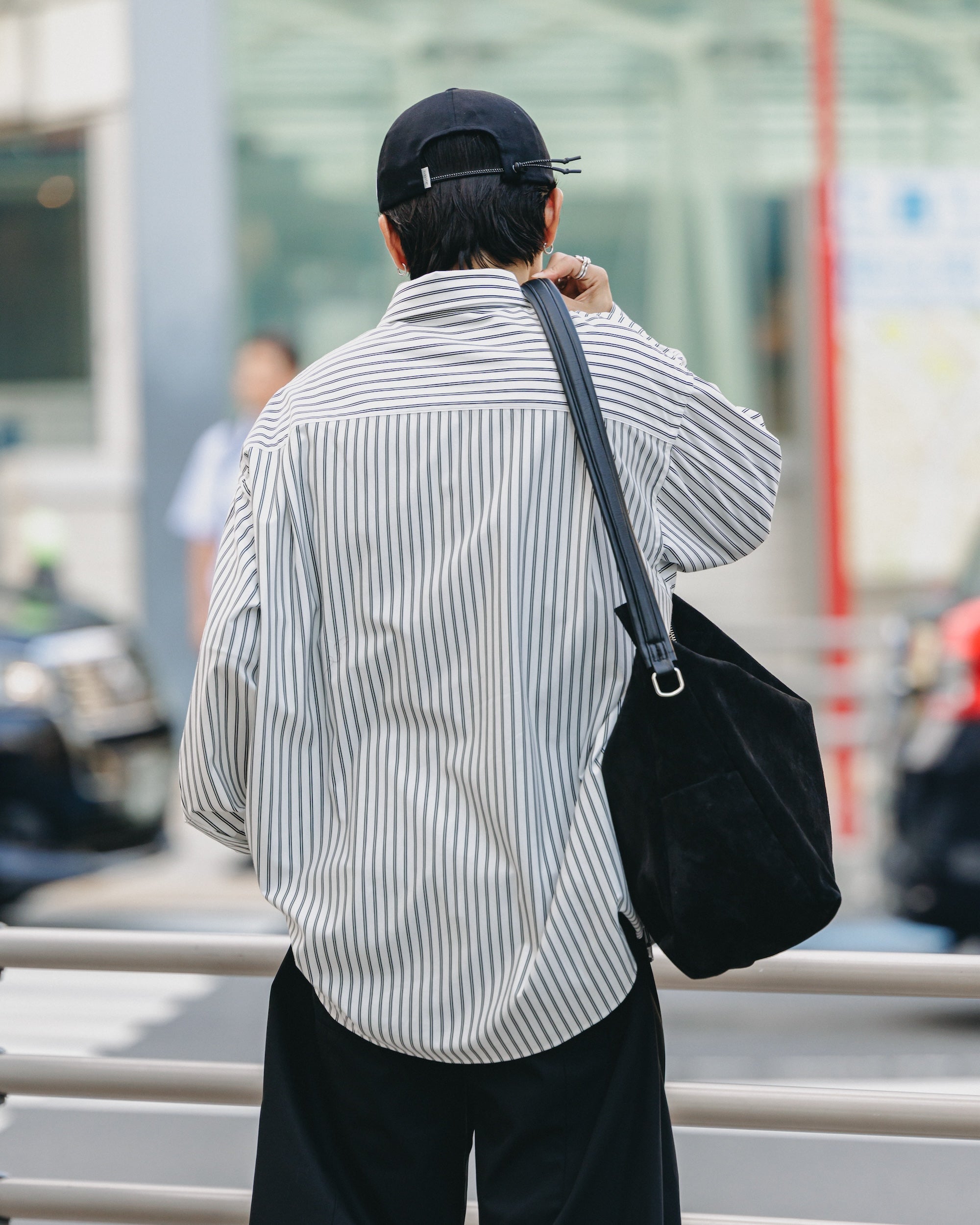 【9.17 WED 20:00- IN STOCK】46G KNIT EVERYDAY L/S SHIRT (WHITE STRIPE)