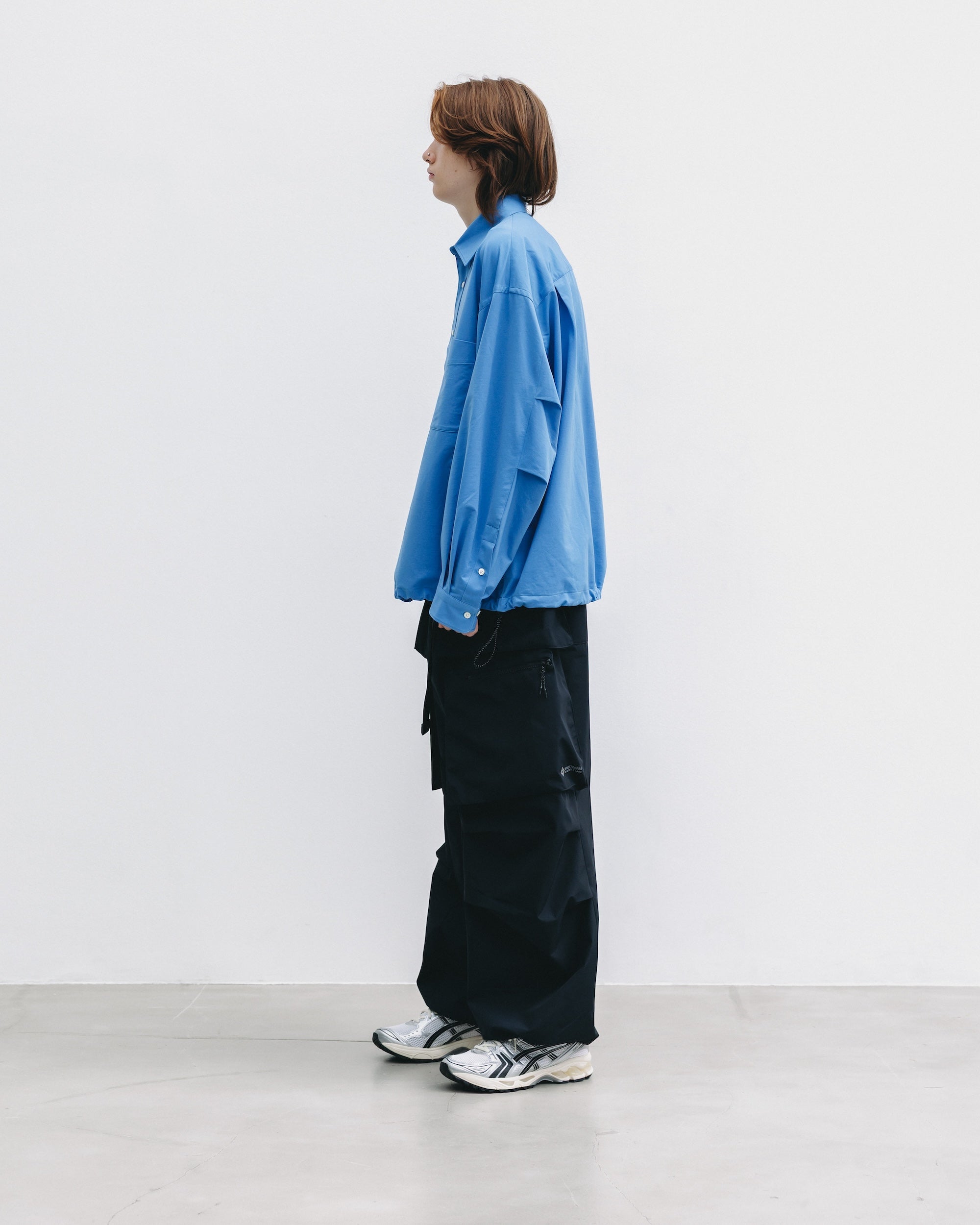 【9.27 SAT 20:00- IN STOCK】46G KNIT EVERYDAY PULLOVER L/S SHIRT (SAX BLUE)
