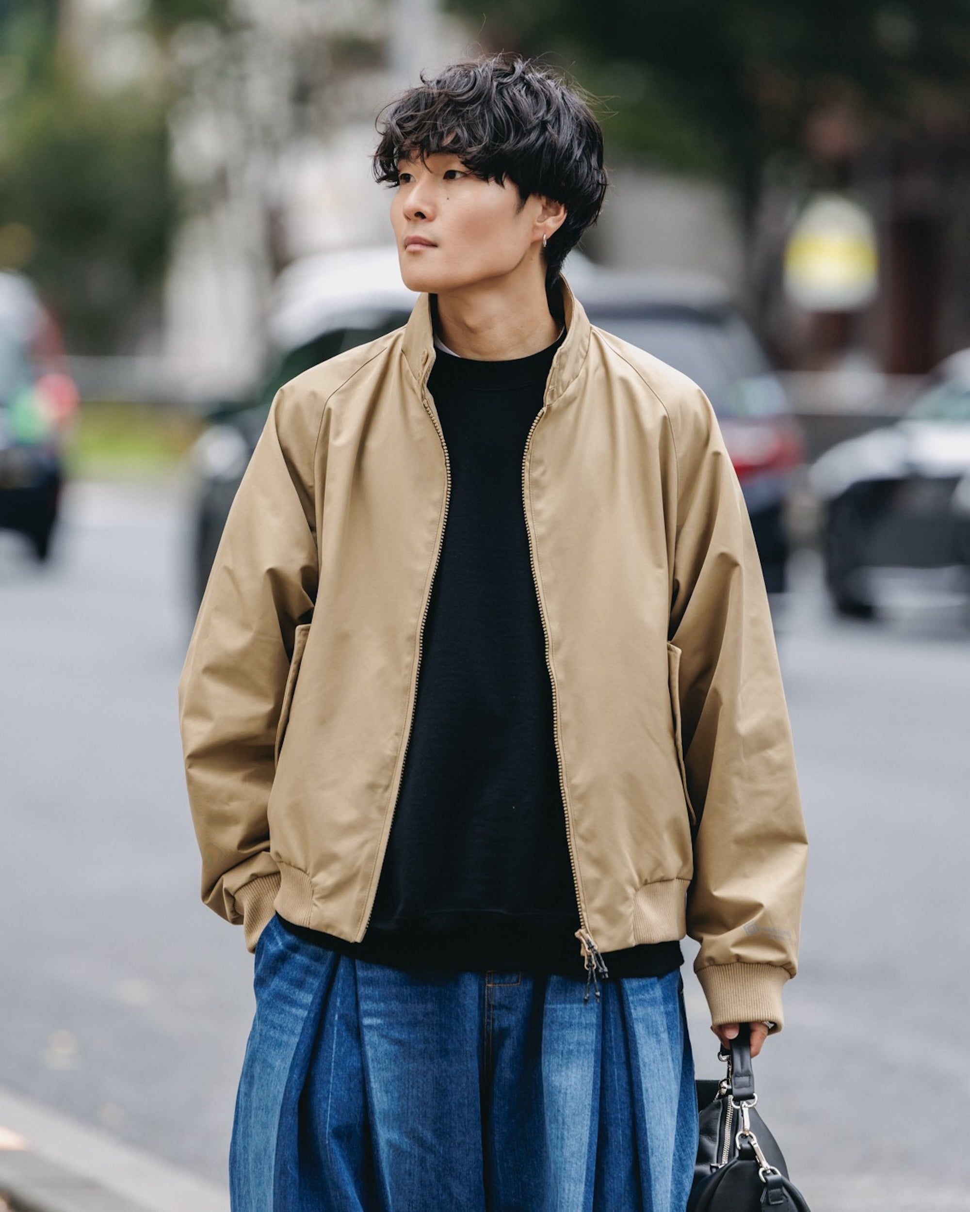 +phenix WINDSTOPPER® by GORE-TEX LABS TWILL CITY HARRINGTON JACKET (CARAMEL BEIGE)