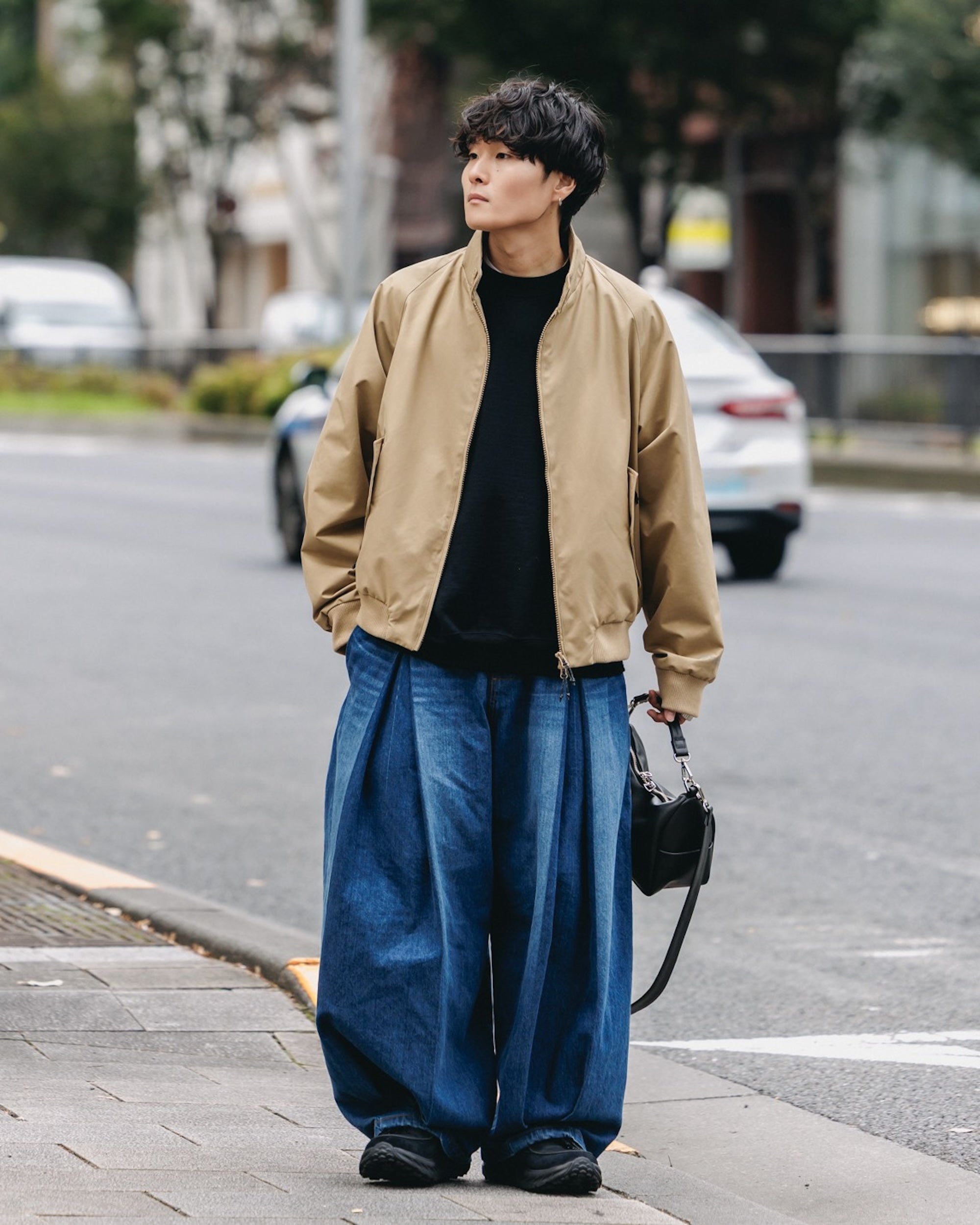 +phenix WINDSTOPPER® by GORE-TEX LABS TWILL CITY HARRINGTON JACKET (CARAMEL BEIGE)