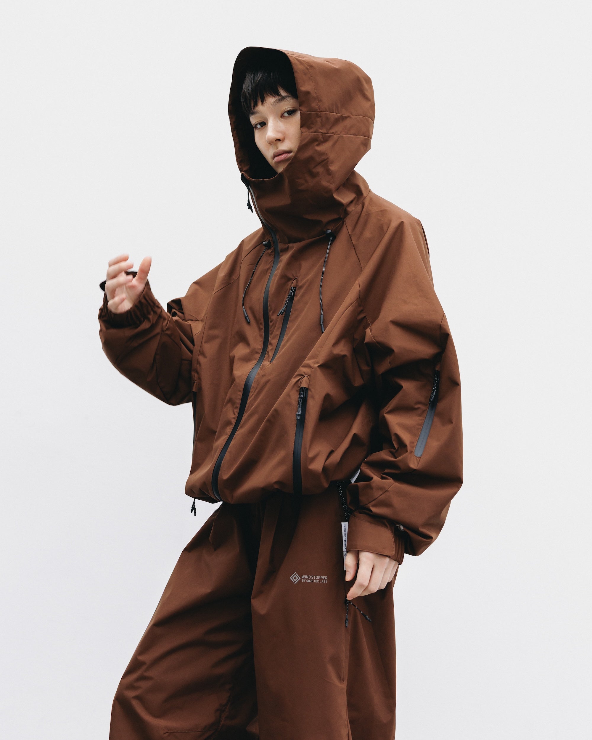 +phenix WINDSTOPPER® by GORE-TEX LABS CITY MOUNTAIN JACKET (CHOCOLATE BROWN)