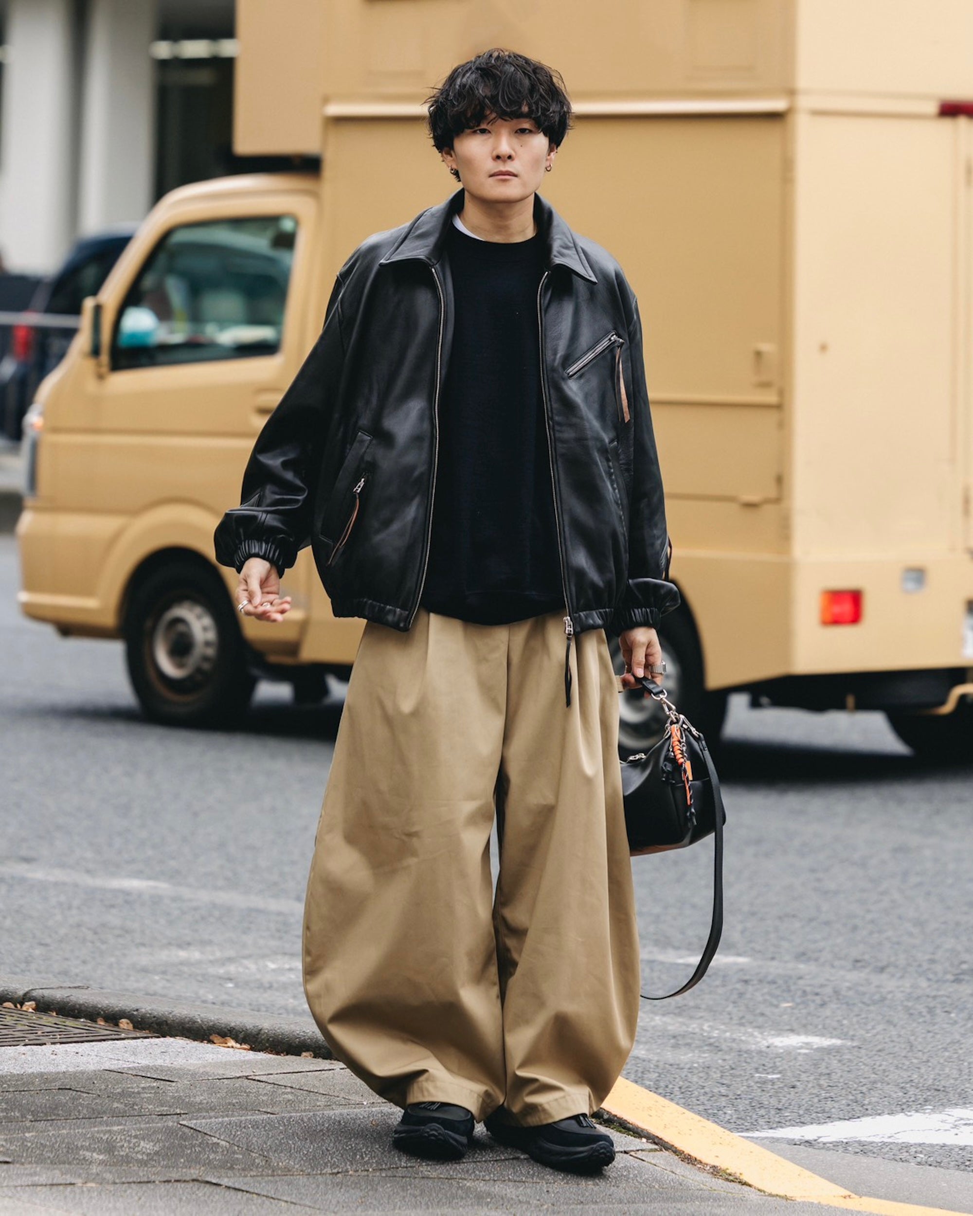 【11.1 SAT 20:00- IN STOCK】SHEEP LEATHER UTILITY JACKET (BLACK)