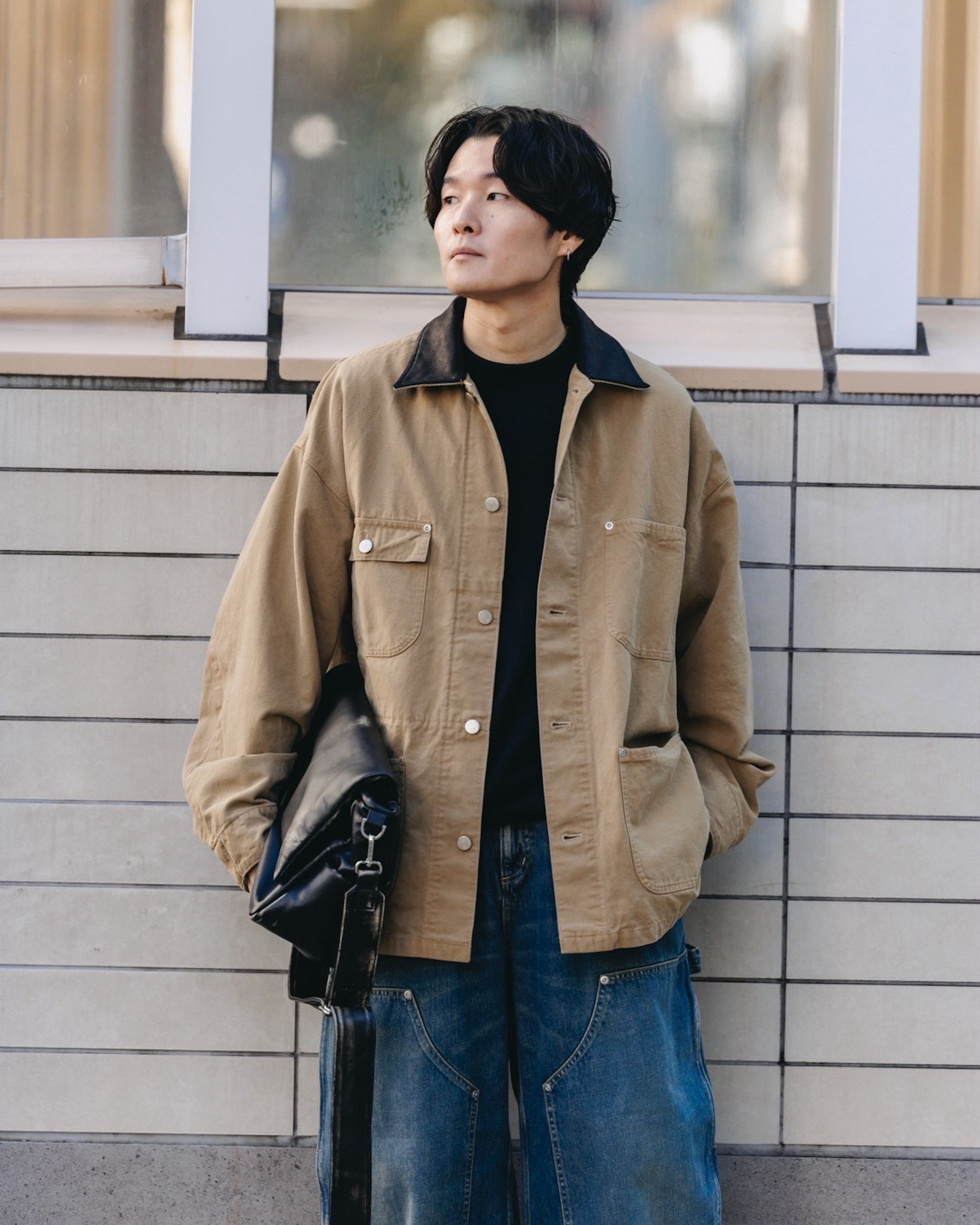 VINTAGE DYED CITY UTILITY COAT (BEIGE)