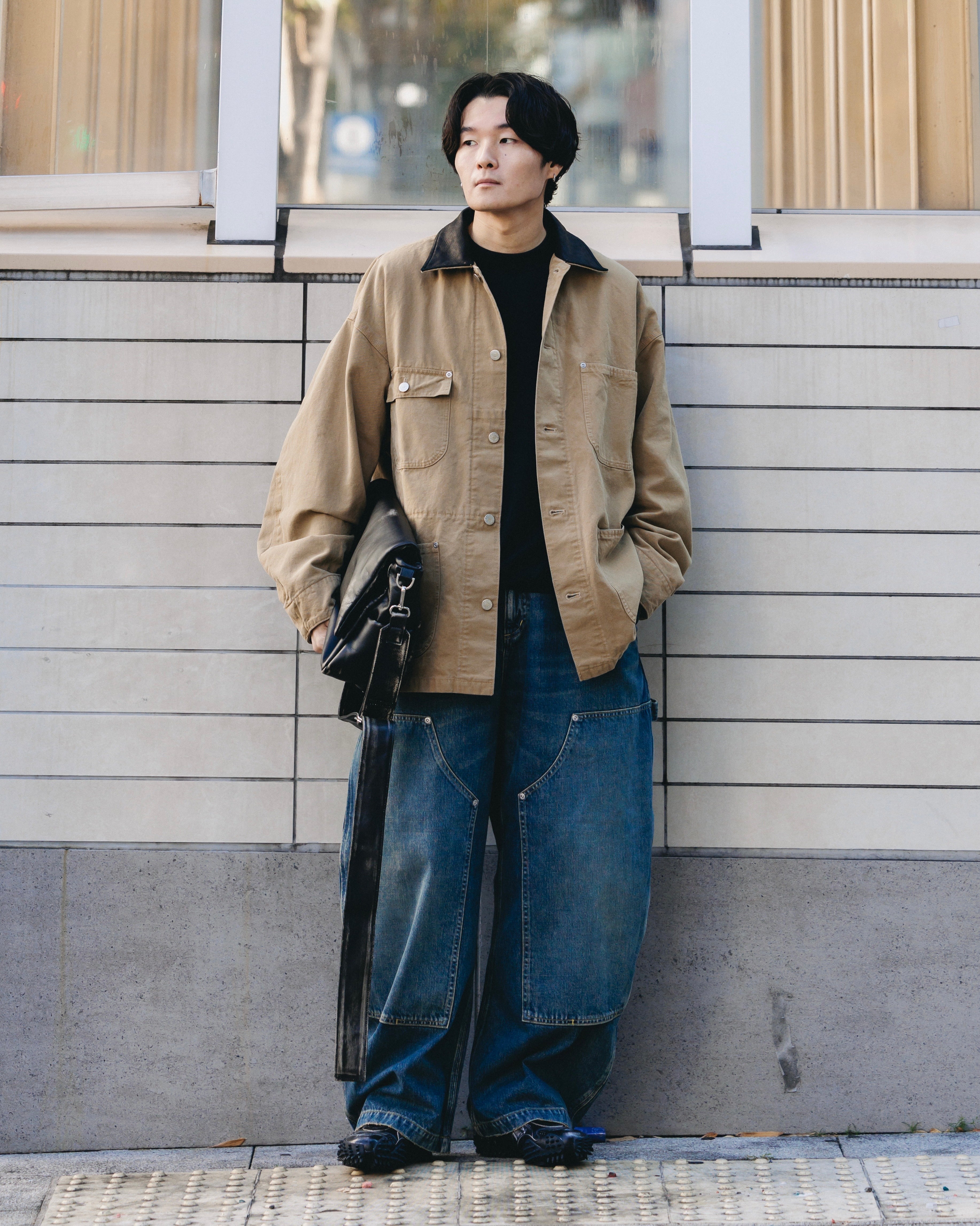 VINTAGE DYED CITY UTILITY COAT (BEIGE)