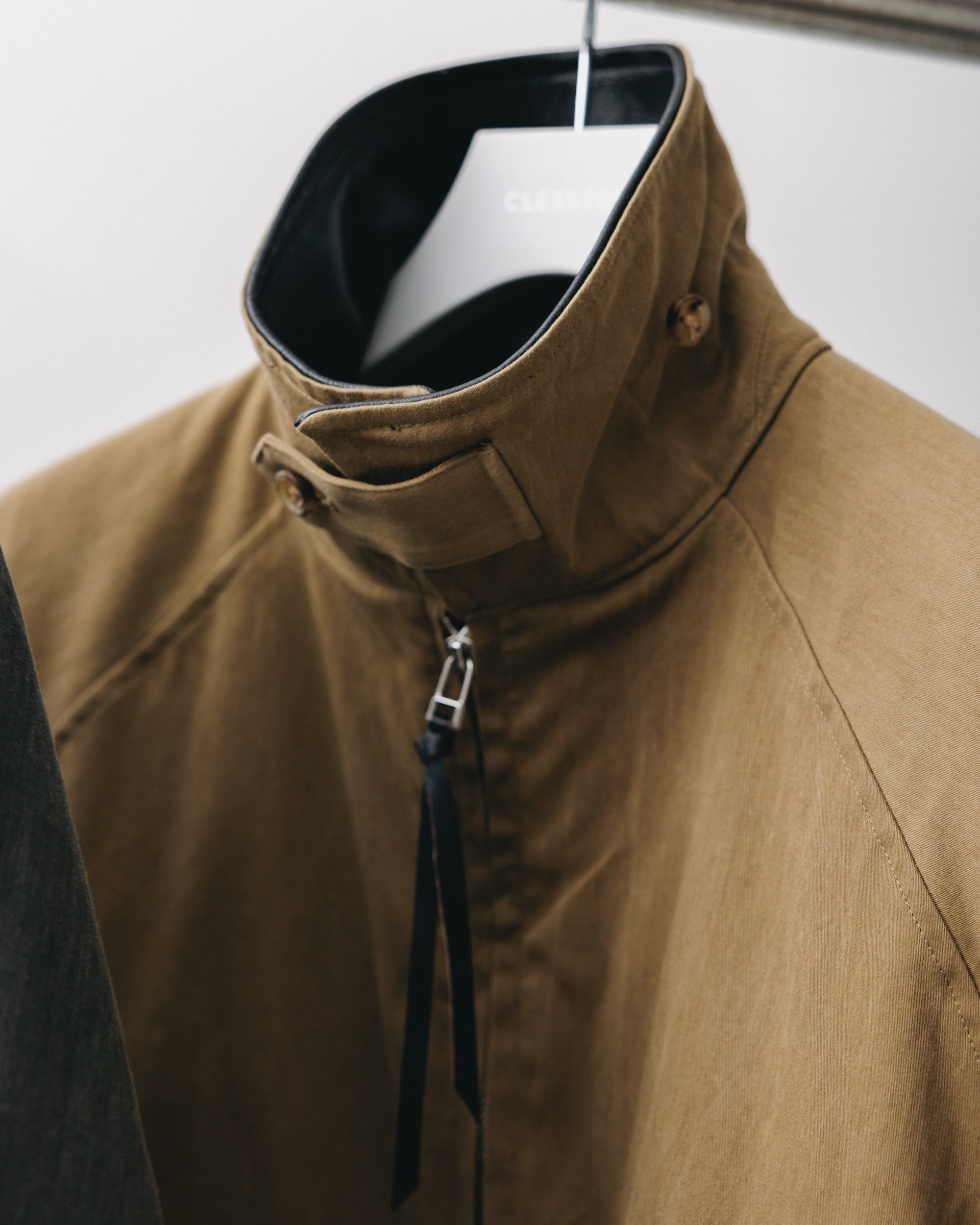 VINTAGE EFFECT PADDED CITY UTILITY JACKET (BEIGE)