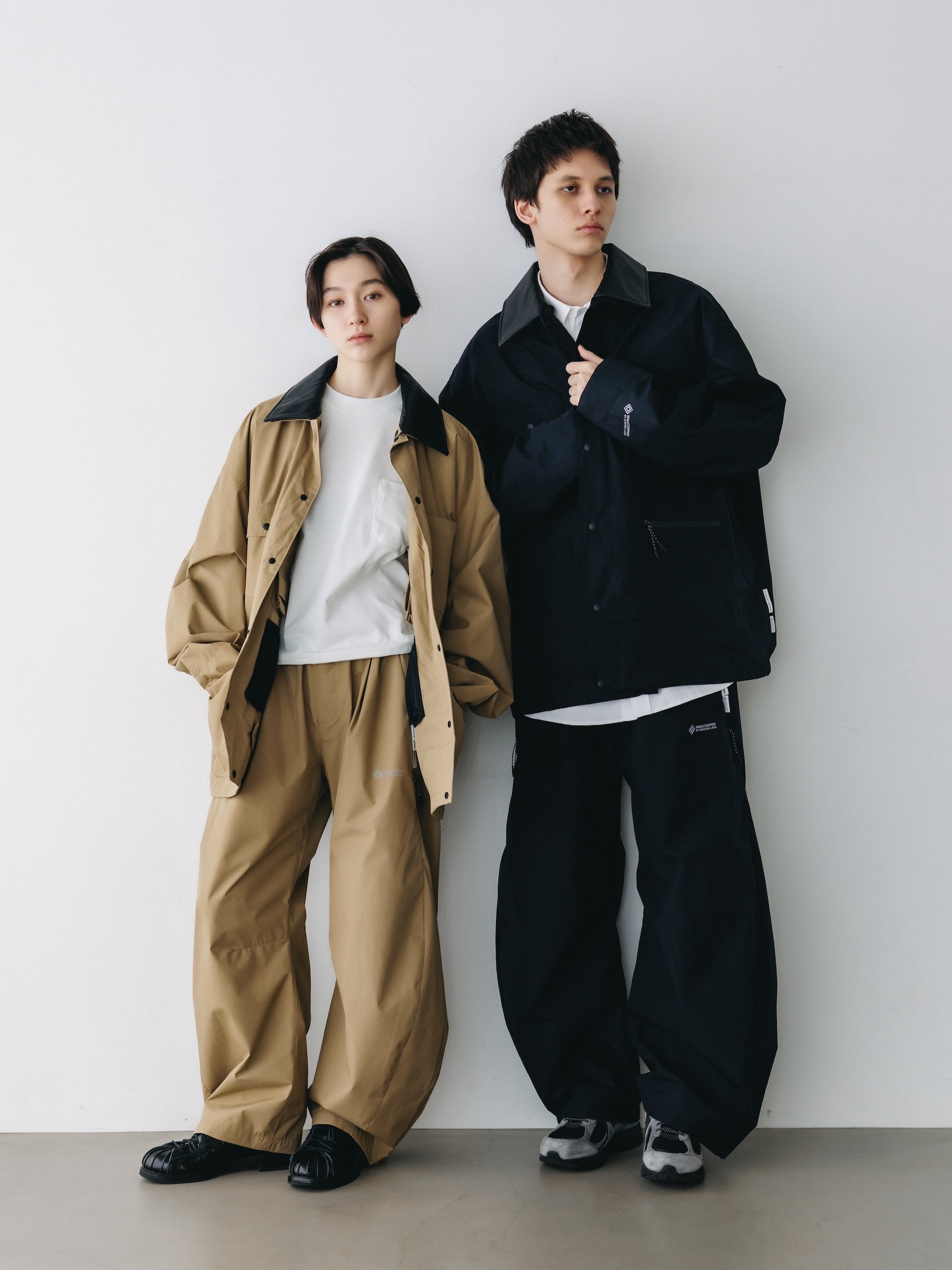 +phenix WINDSTOPPER® by GORE-TEX LABS CITY BARREL LEG PANTS (BLACK)