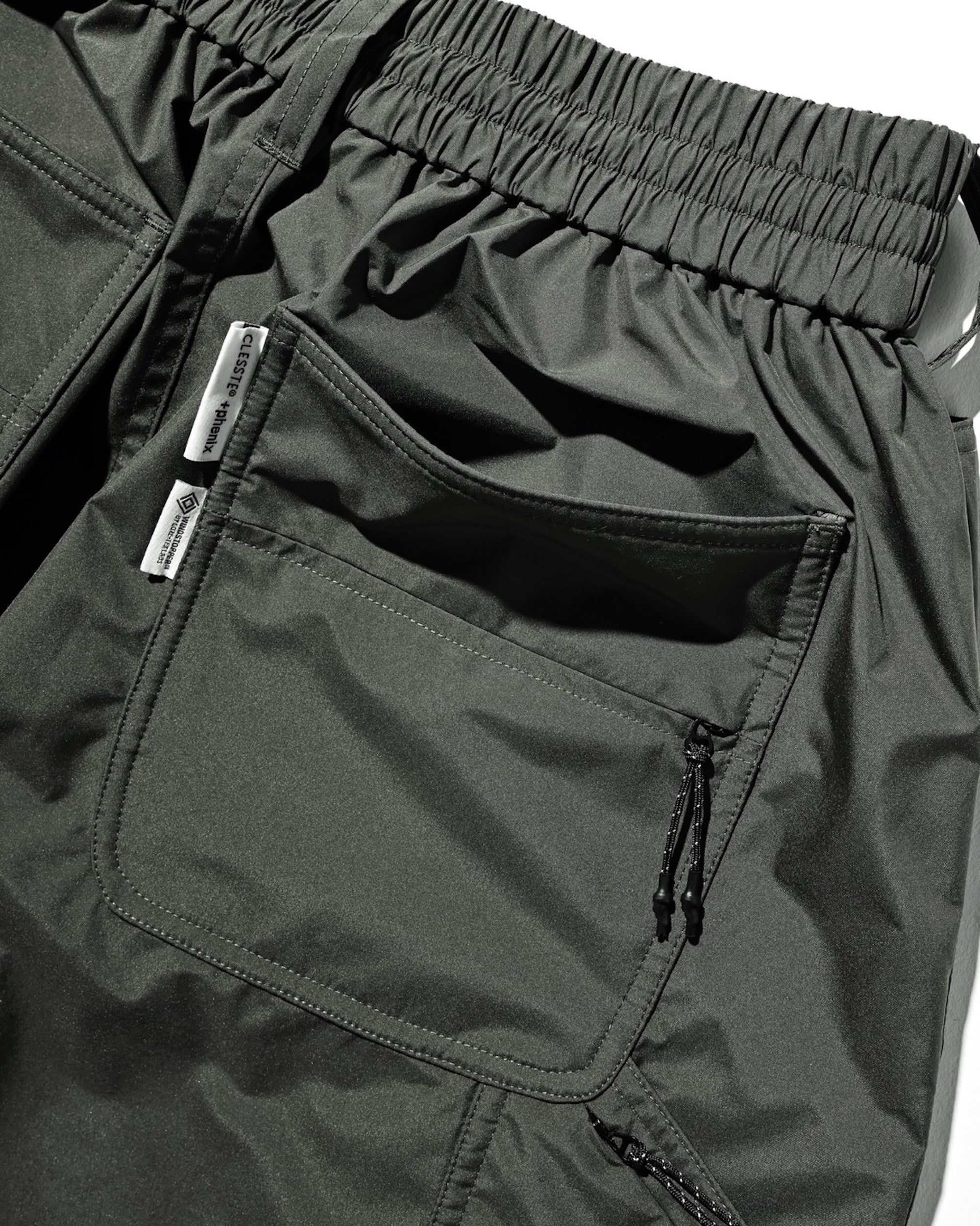 +PHENIX WINDSTOPPER® BY GORE-TEX LABS DOUBLE KNEE CURVED WORKER PANTS (ASPHALT GRAY)