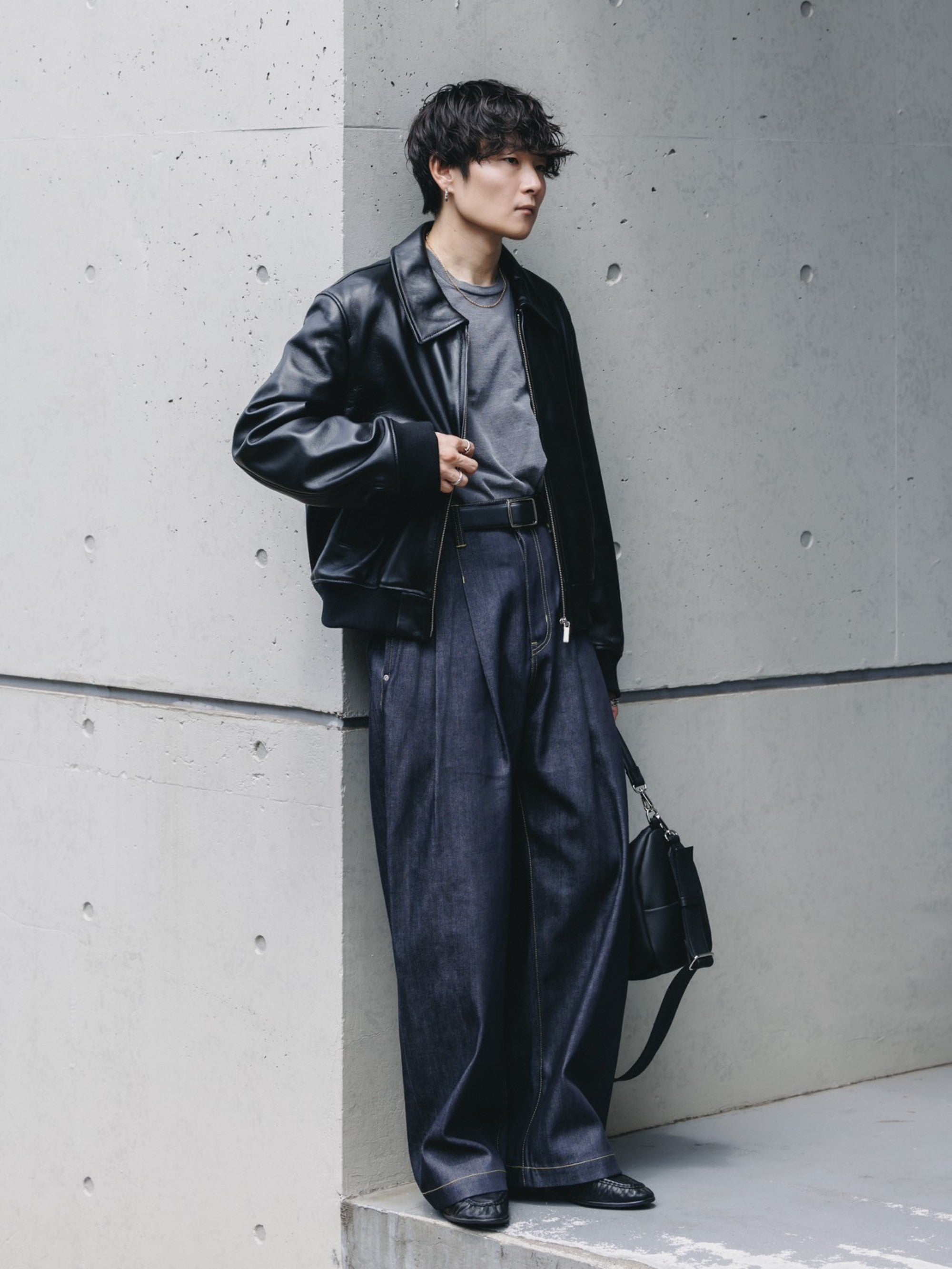 【8.19 WED 20:00- IN STOCK】RAW DENIM CITY WIDE STRAIGHT PANTS (RIGID INDIGO)