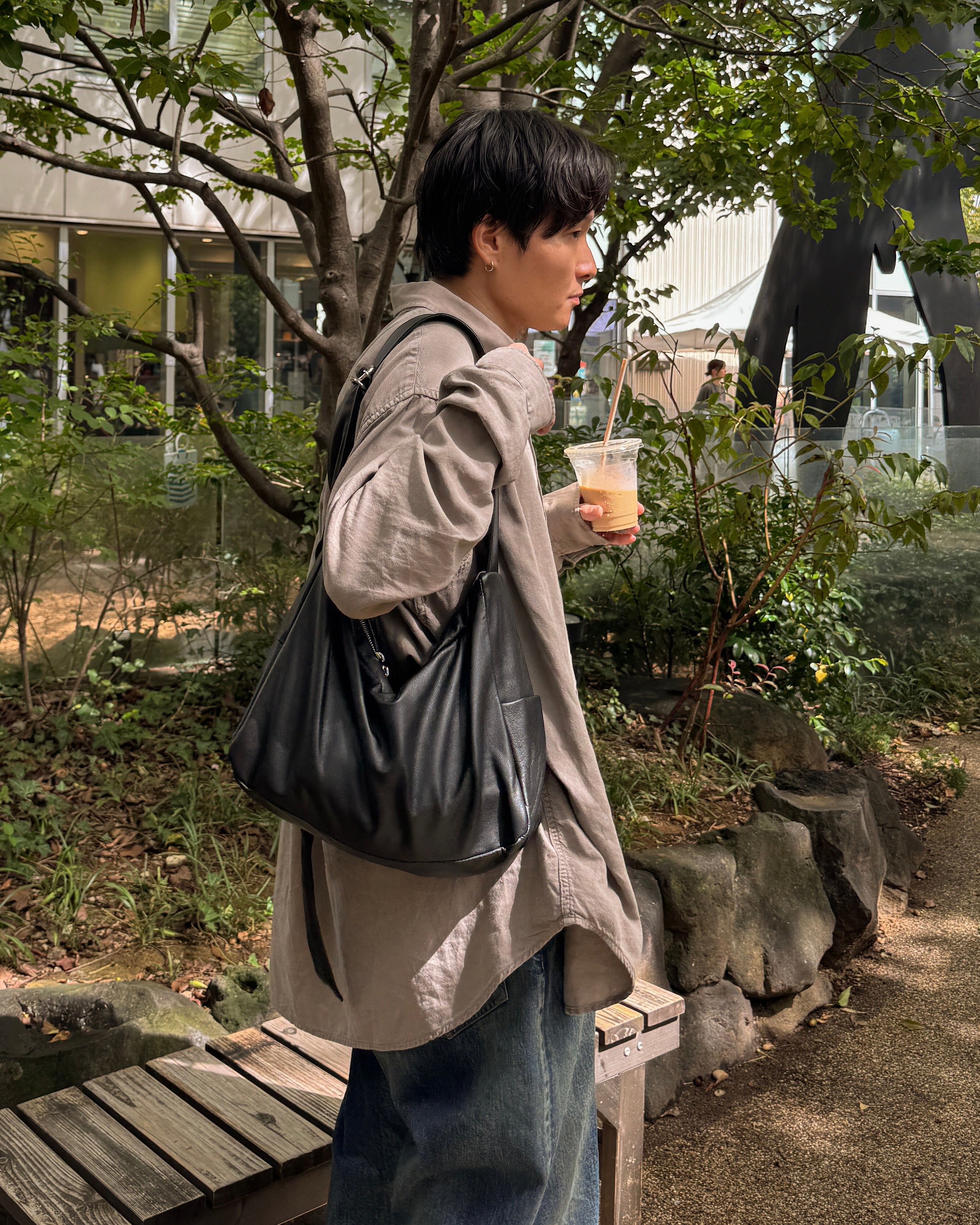 LEATHER HOLIDAY BAG