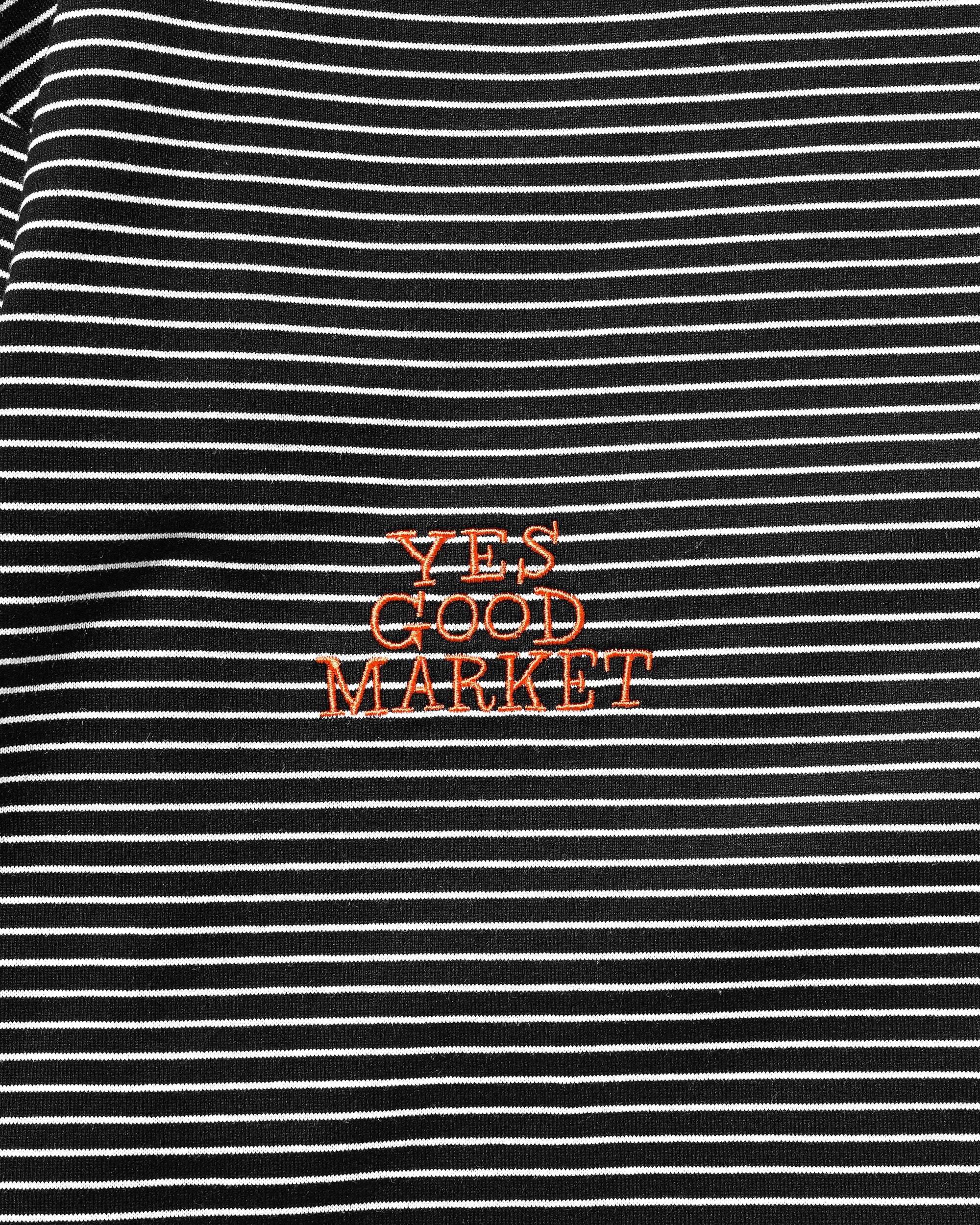 【10.15 WED 20:00- IN STOCK】"C"STRIPED L/S T-SHIRT WITH DRAWSTRINGS FOR YGM (BLACK×WHITE)