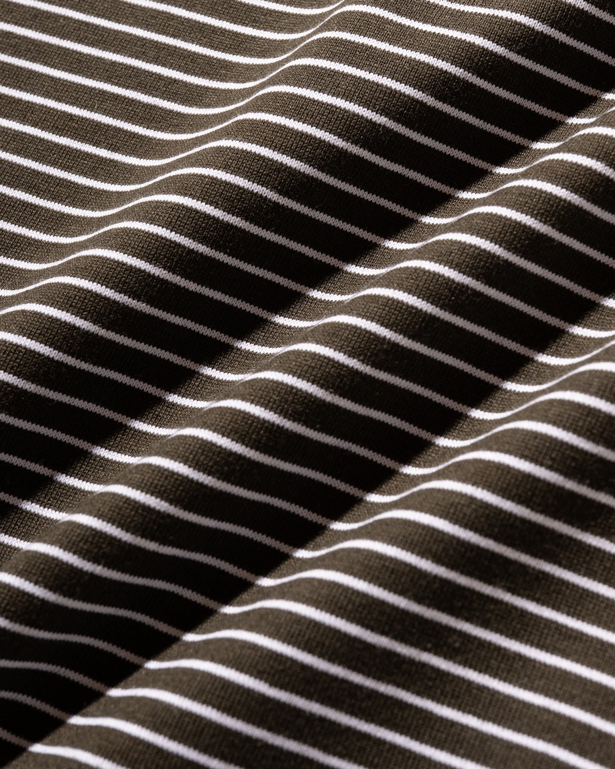 【7.30 WED 20:00- IN STOCK】"C"STRIPED MASSIVE T-SHIRT WITH DRAWSTRINGS (BROWN×WHITE)