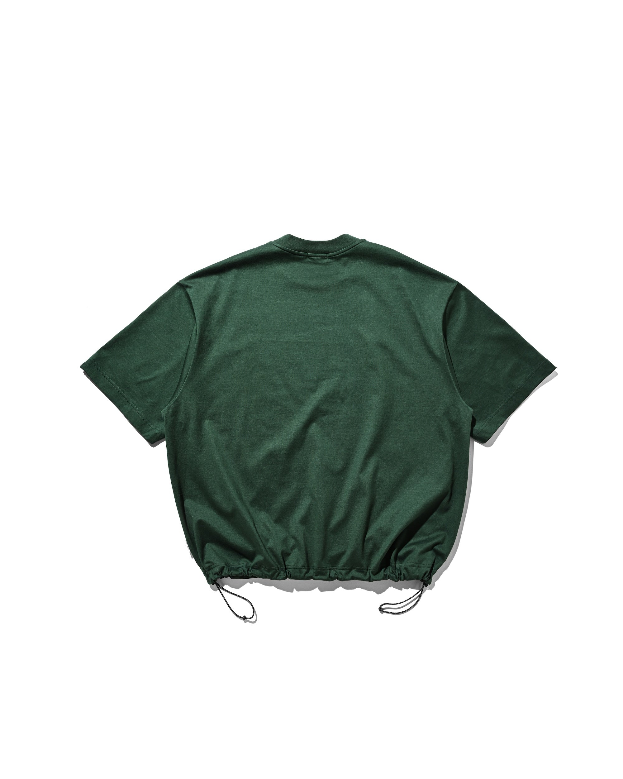 【8.23 SAT 20:00- IN STOCK】ENBROIDERY MASSIVE T-SHIRT WITH DRAWSTRINGS (GREEN)