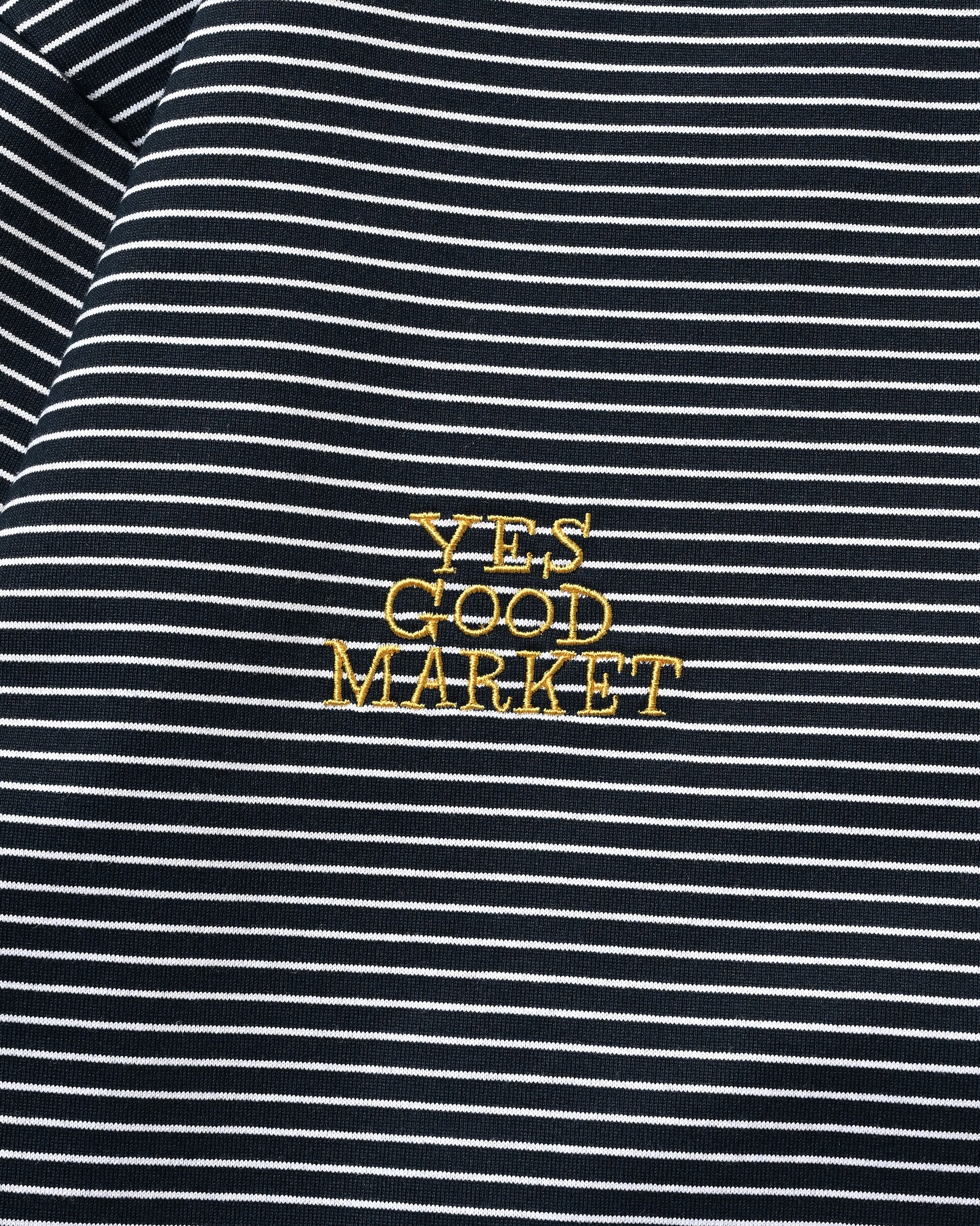 【10.15 WED 20:00- IN STOCK】"C"STRIPED L/S T-SHIRT WITH DRAWSTRINGS FOR YGM (NAVY×WHITE)