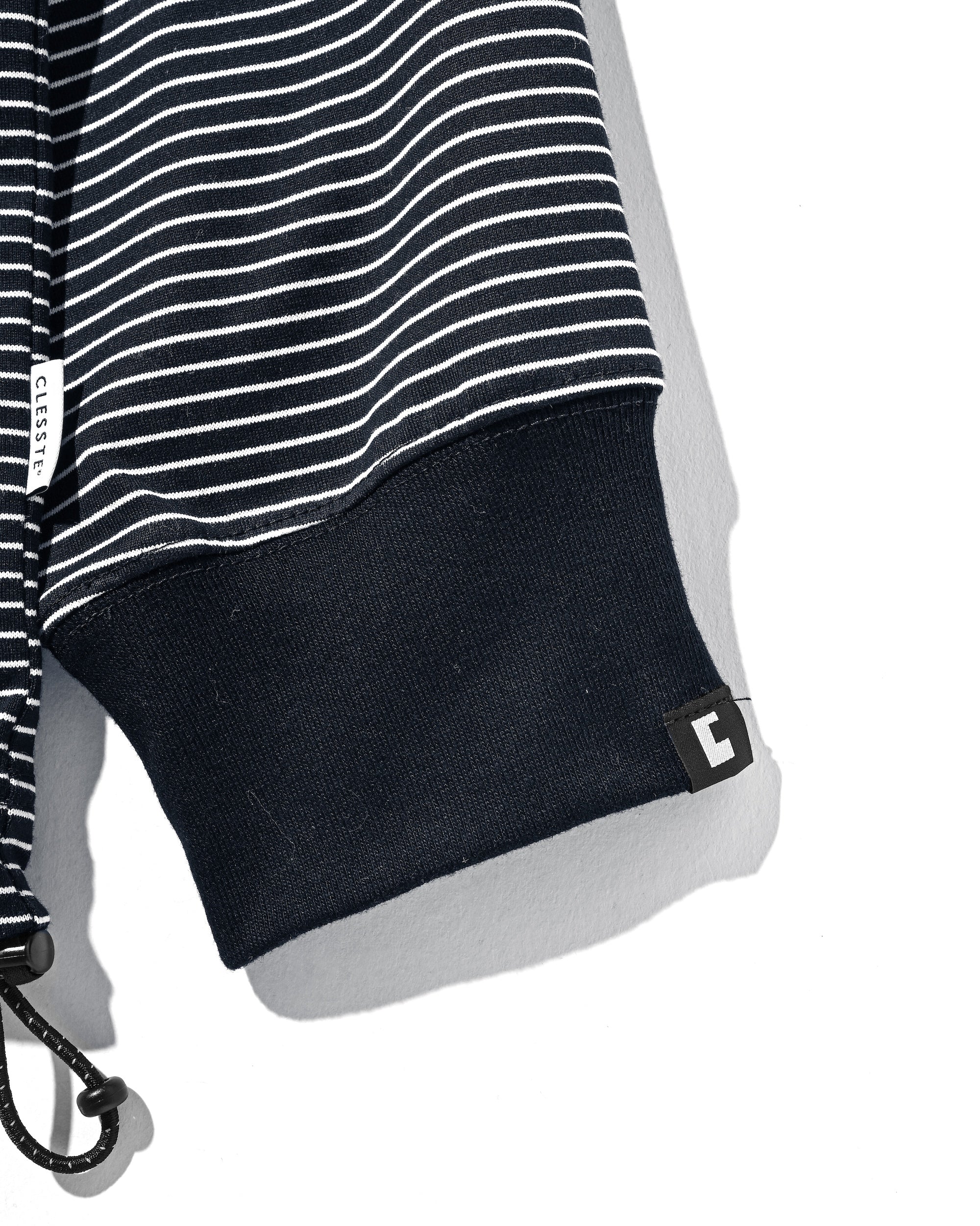 【10.15 WED 20:00- IN STOCK】"C"STRIPED L/S T-SHIRT WITH DRAWSTRINGS FOR YGM (NAVY×WHITE)