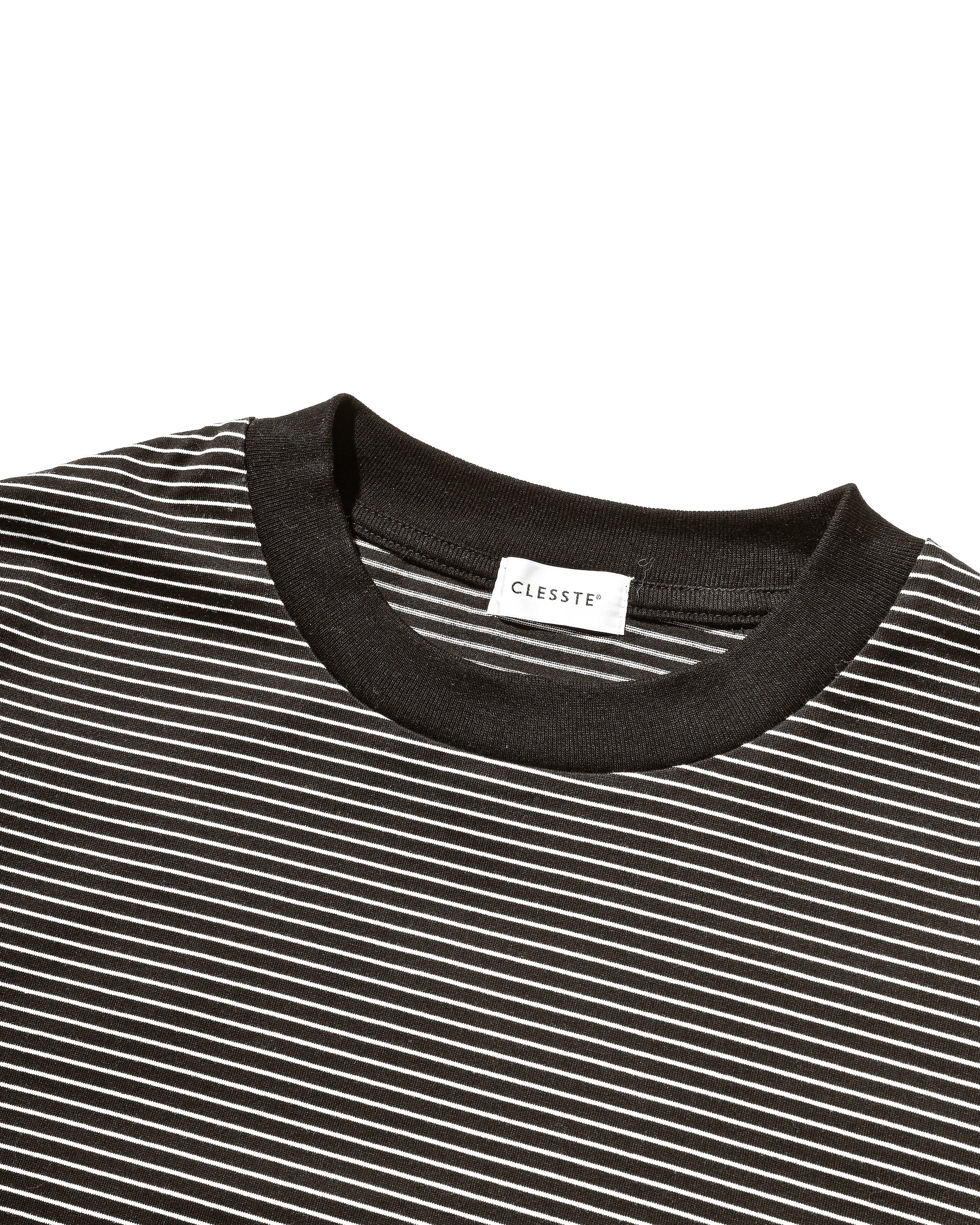 【10.15 WED 20:00- IN STOCK】"C"STRIPED L/S T-SHIRT WITH DRAWSTRINGS FOR YGM (BROWN×WHITE)