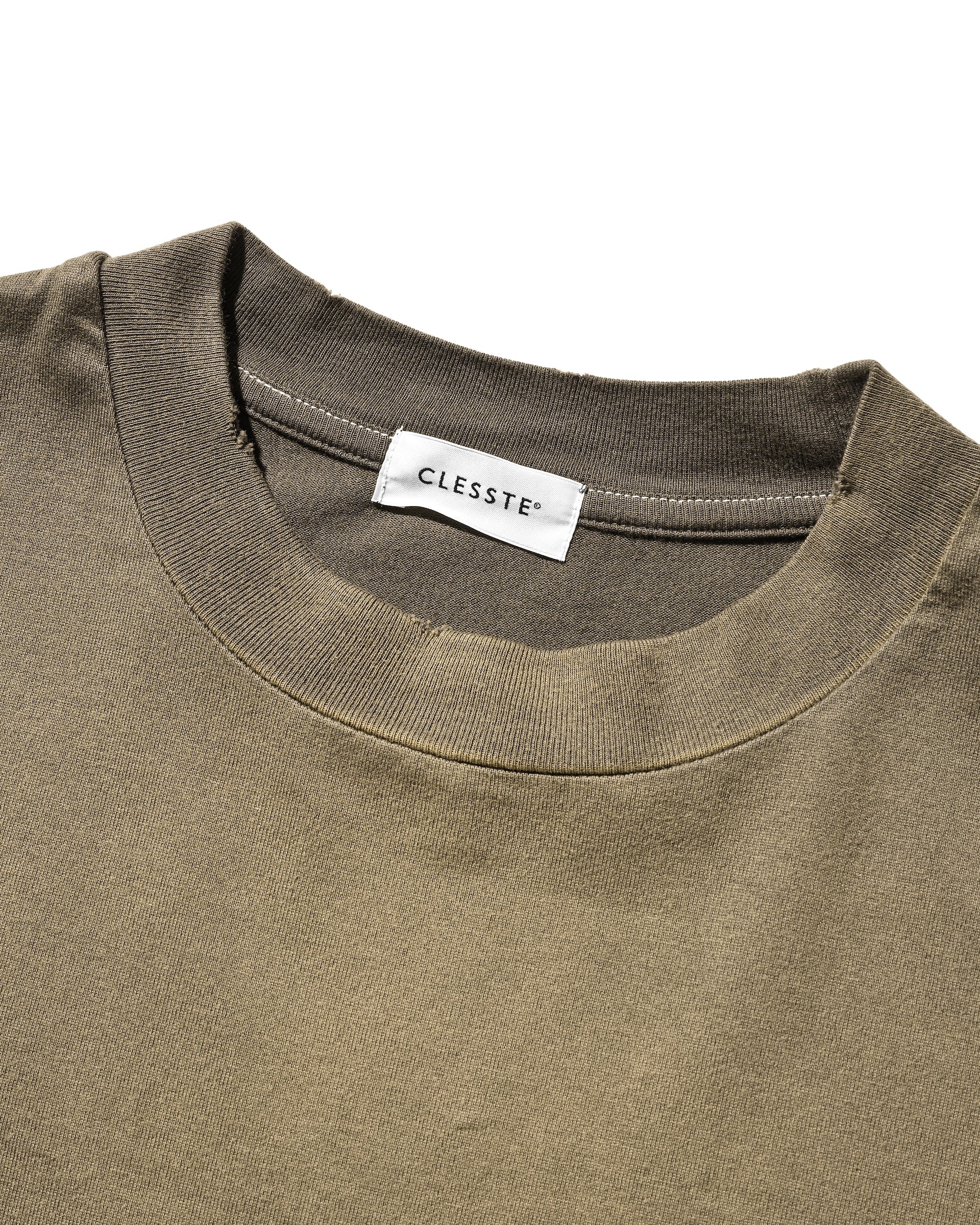 【10.1 WED 20:00- IN STOCK】GRADATION DYED L/S T-SHIRT WITH DRAWSTRINGS (BEIGE)