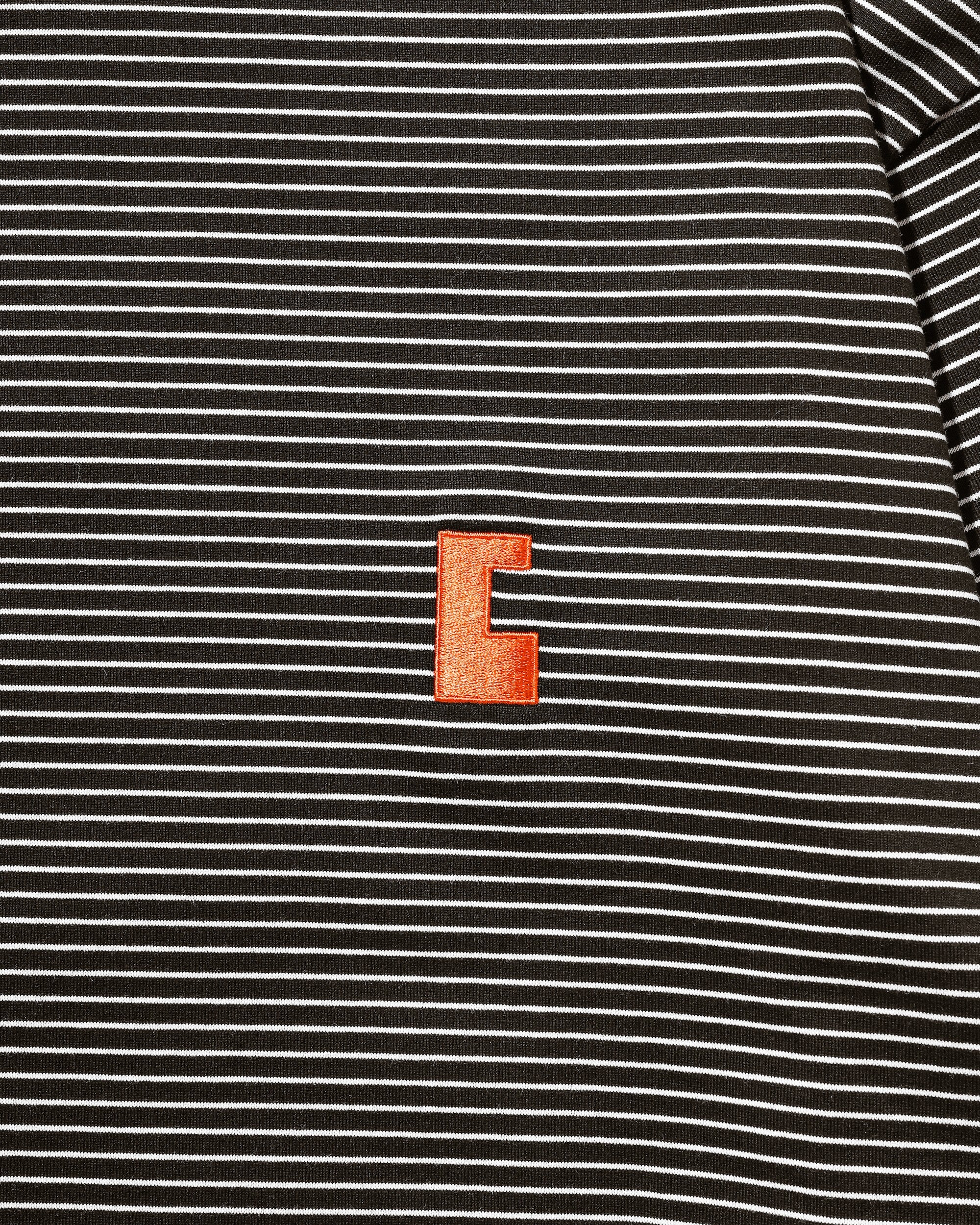 【10.15 WED 20:00- IN STOCK】"C"STRIPED L/S T-SHIRT WITH DRAWSTRINGS FOR YGM (BROWN×WHITE)