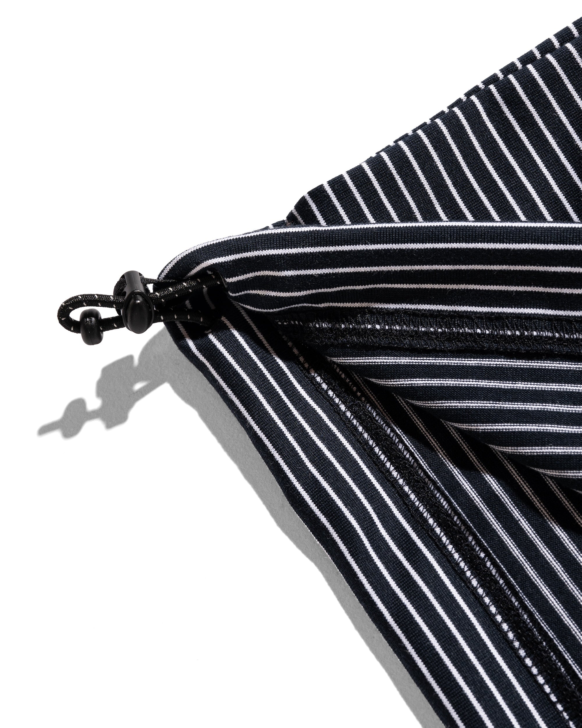 【7.30 WED 20:00- IN STOCK】"C"STRIPED MASSIVE T-SHIRT WITH DRAWSTRINGS (NAVY×WHITE)